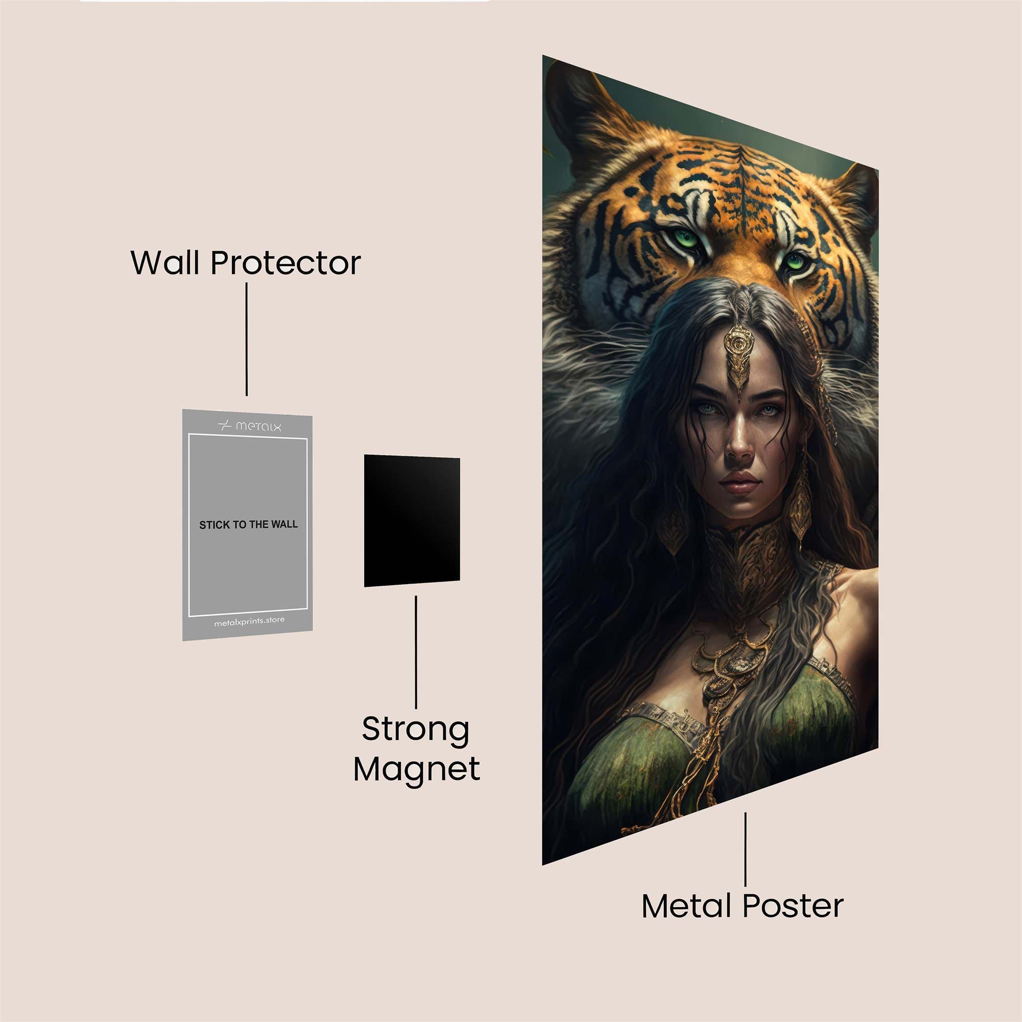 Tiger Empress Safe Wall Magnetic / M