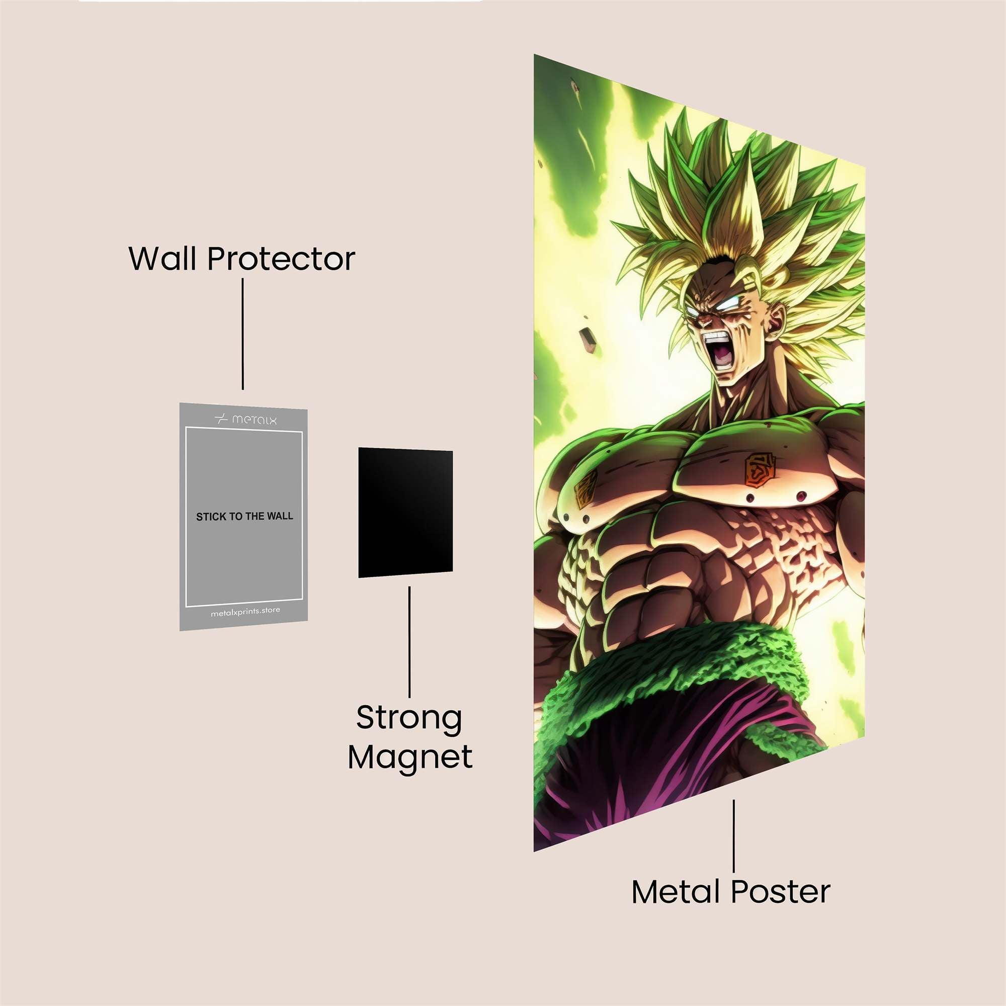 Broly Berserk Safe Wall Magnetic / M