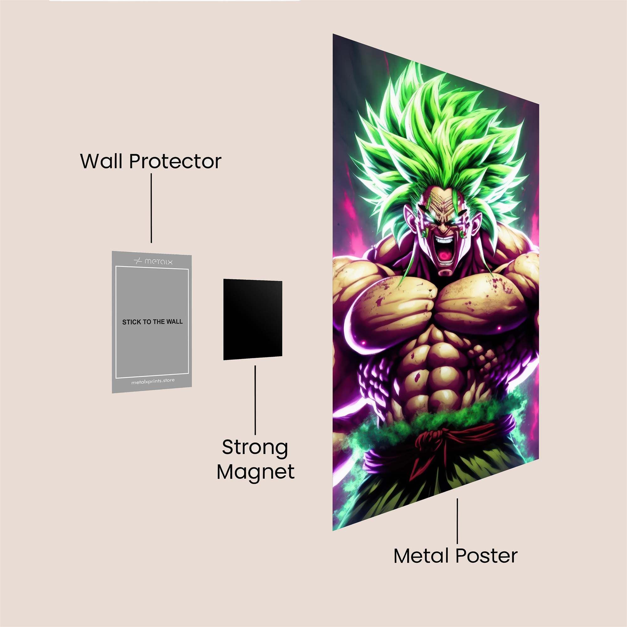 Broly Berserk Safe Wall Magnetic / M