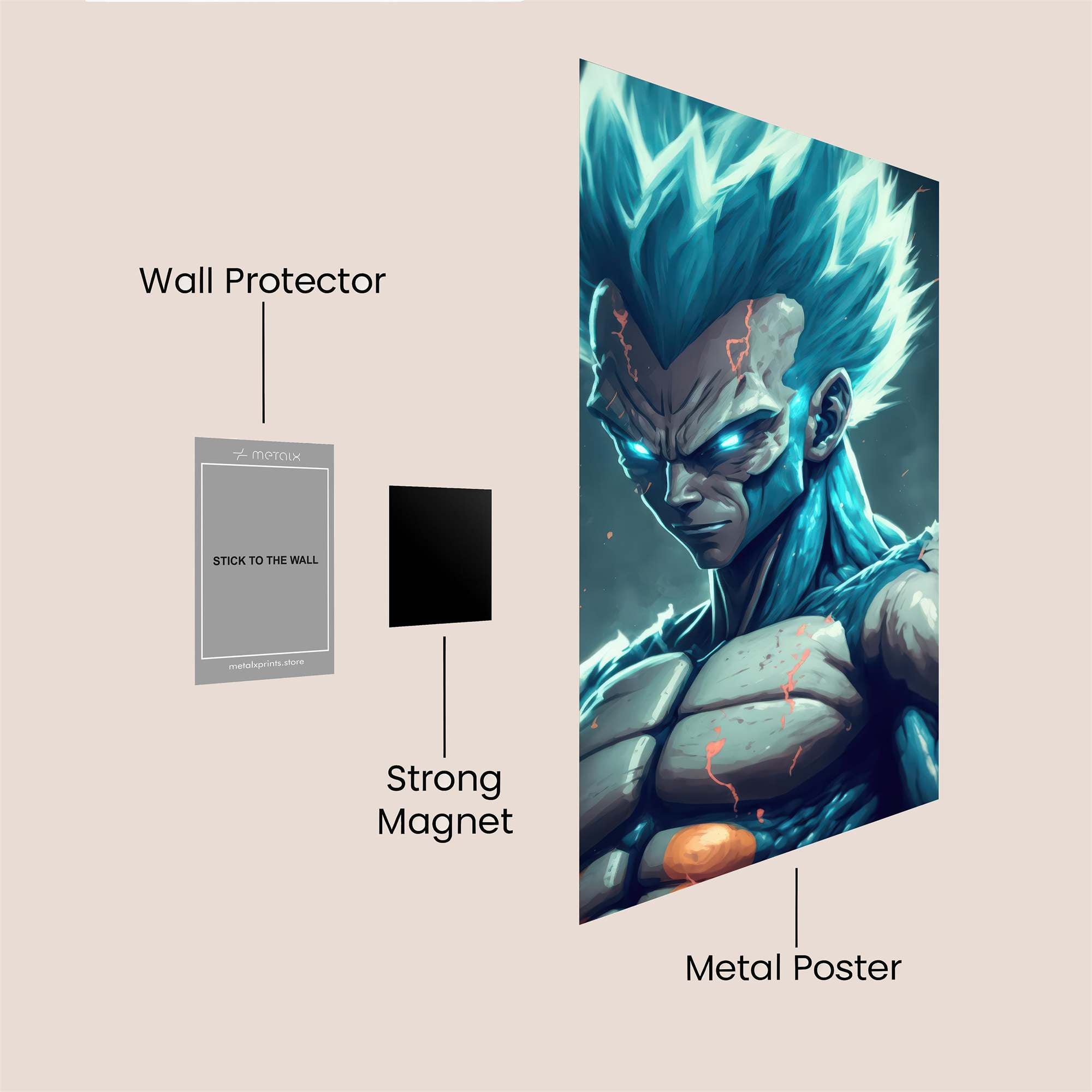 Vegeta Vortex Safe Wall Magnetic / M