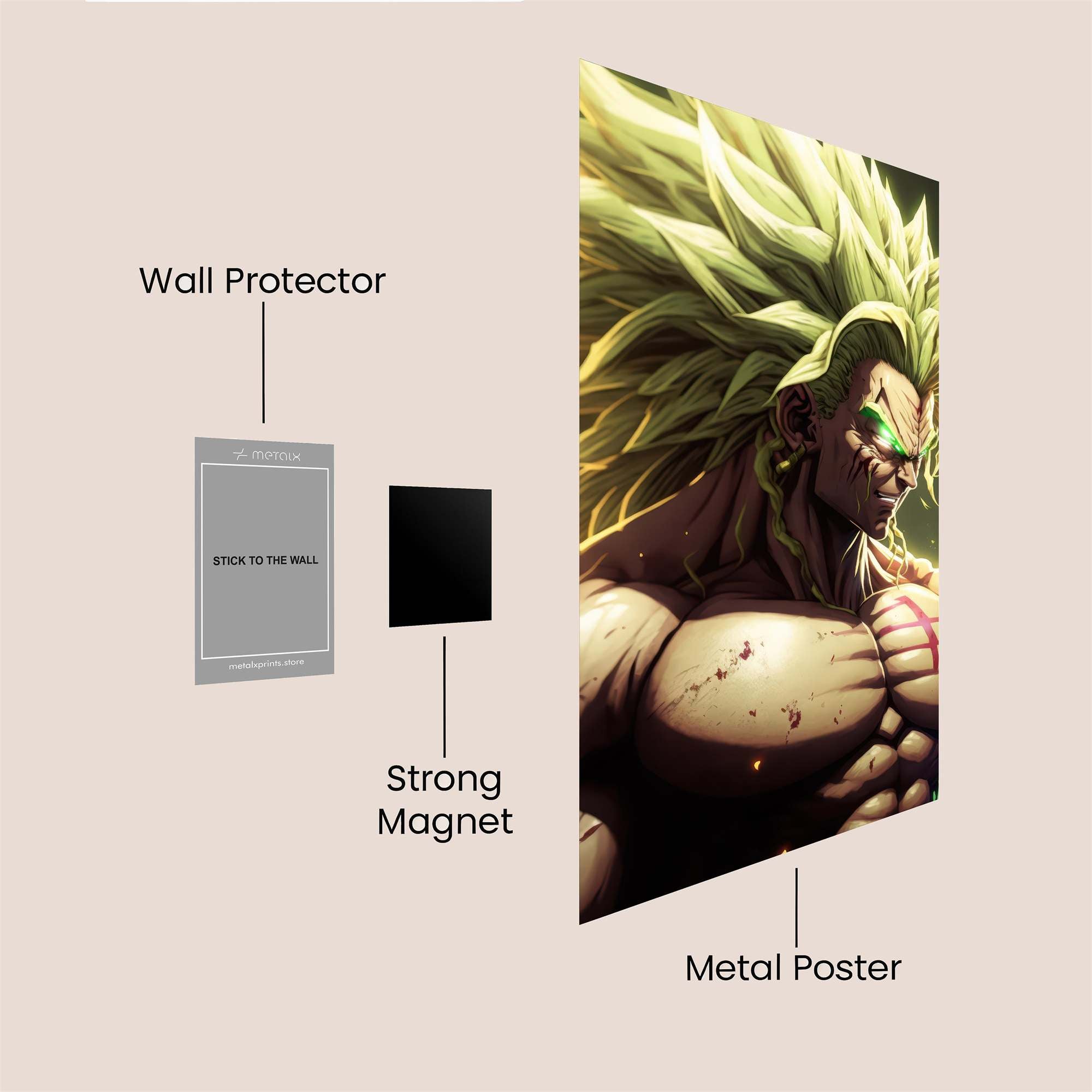Broly Berserk Safe Wall Magnetic / M
