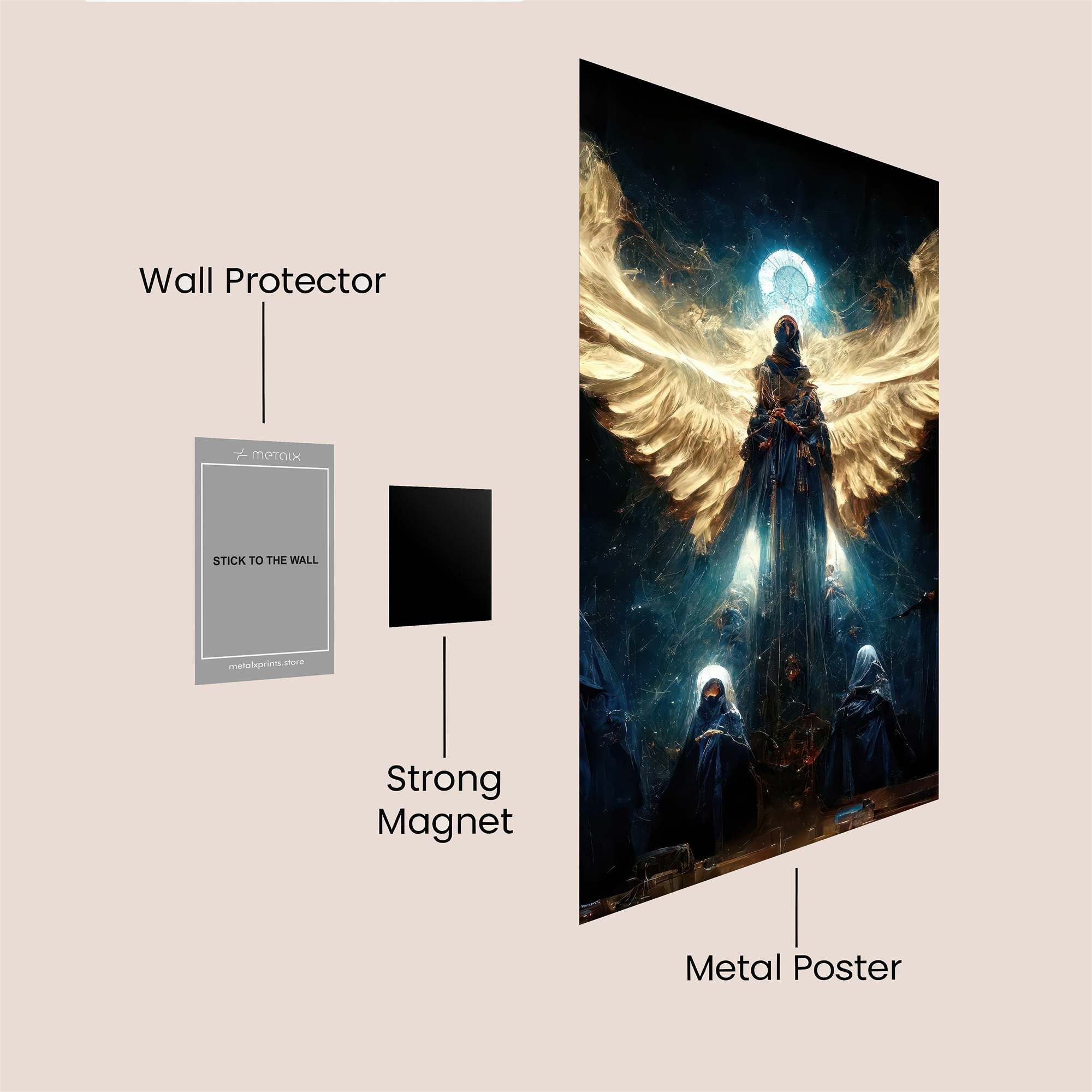 Angel Reverence Safe Wall Magnetic / M