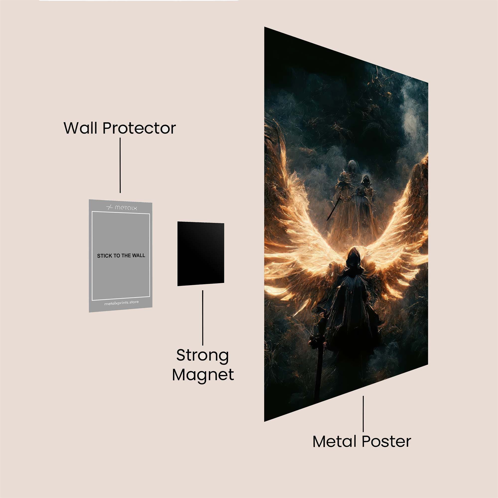 Angel Ascend Safe Wall Magnetic / M