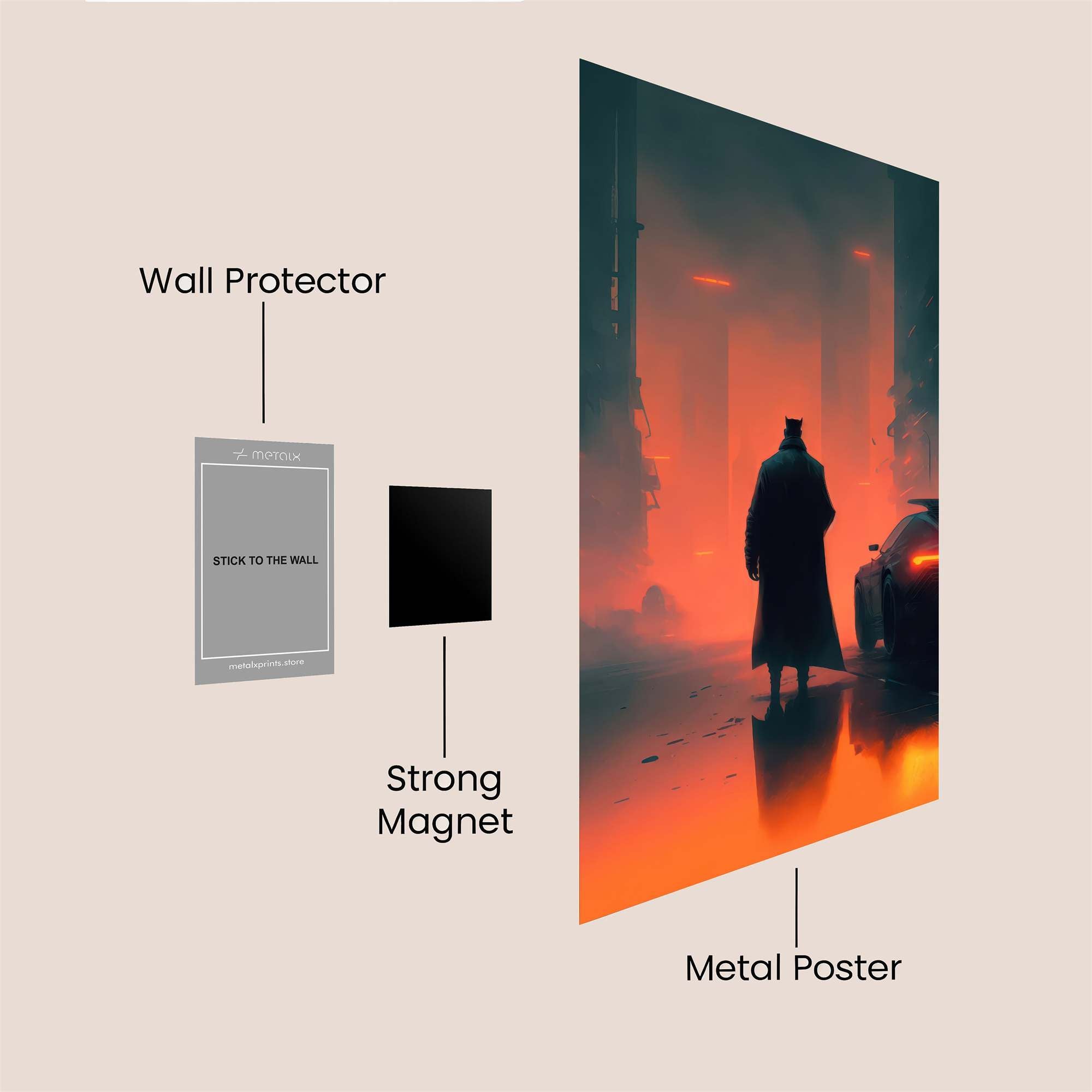 Detective Gloom Safe Wall Magnetic / M