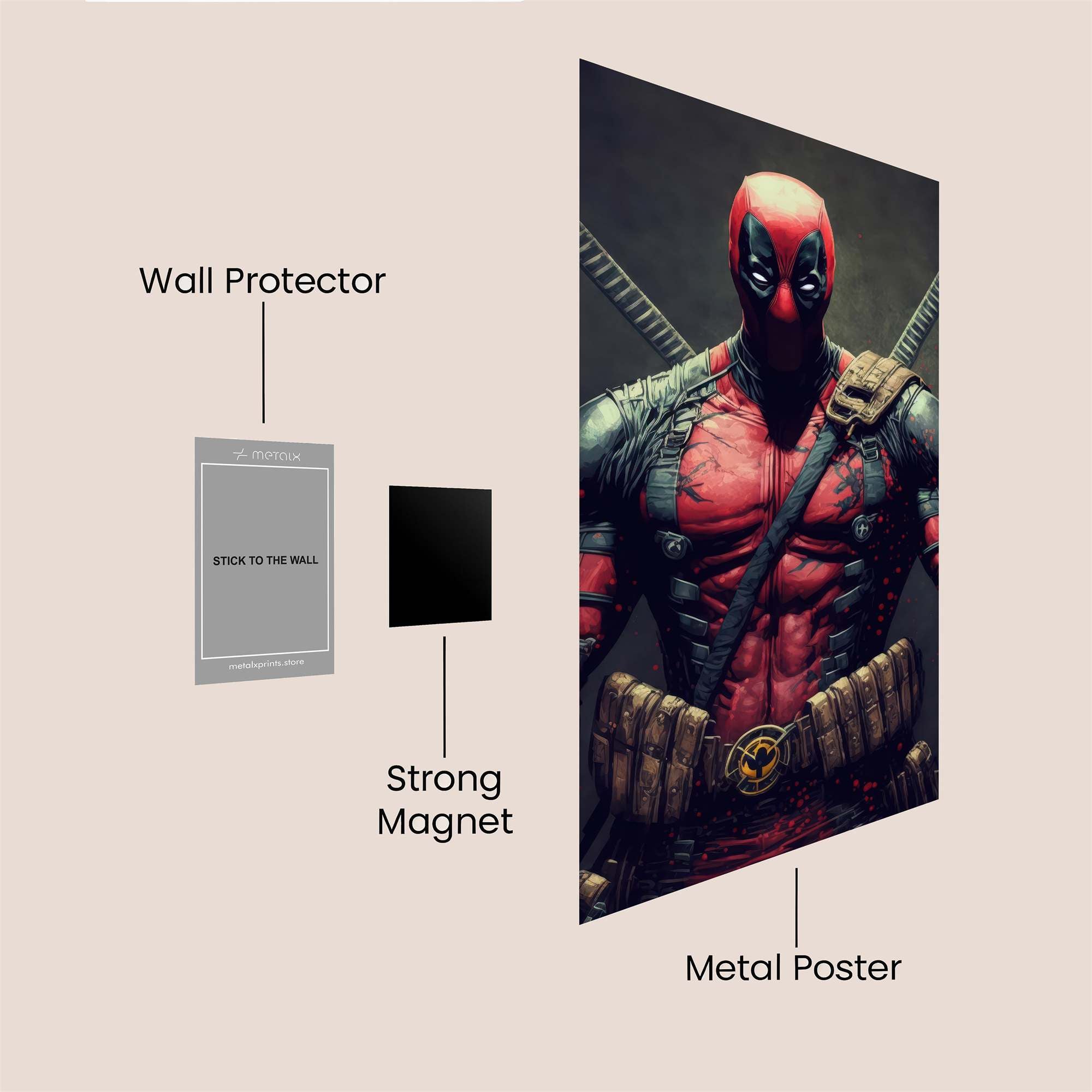 Deadpool Intense Safe Wall Magnetic / M