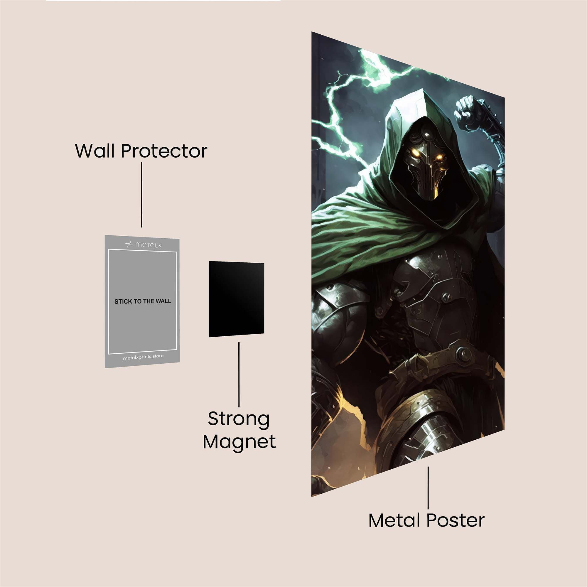 Doom Menacing Safe Wall Magnetic / M