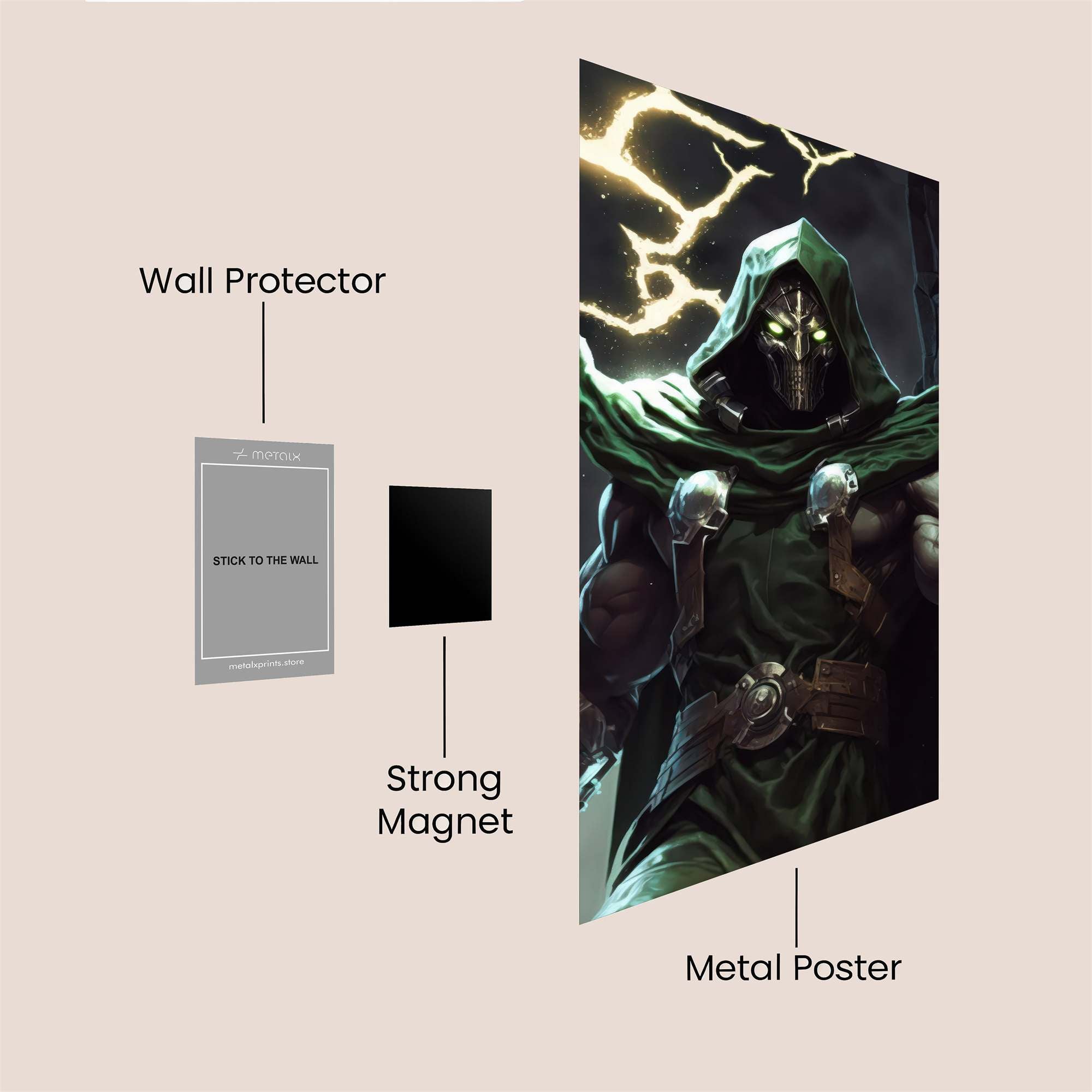 Doom Menacing Safe Wall Magnetic / M