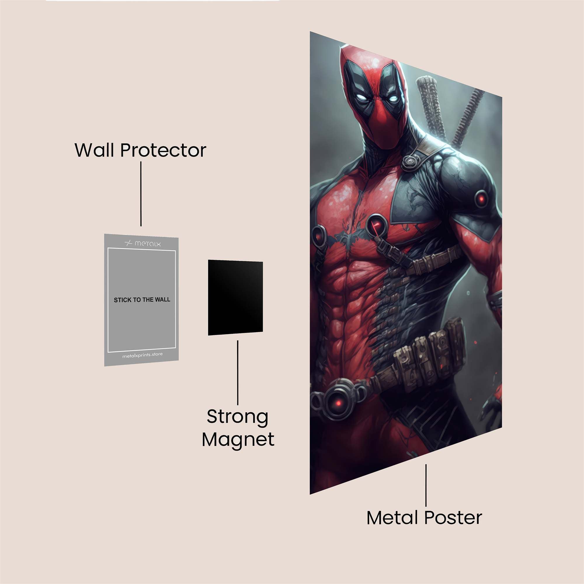 Deadpool Intense Safe Wall Magnetic / M