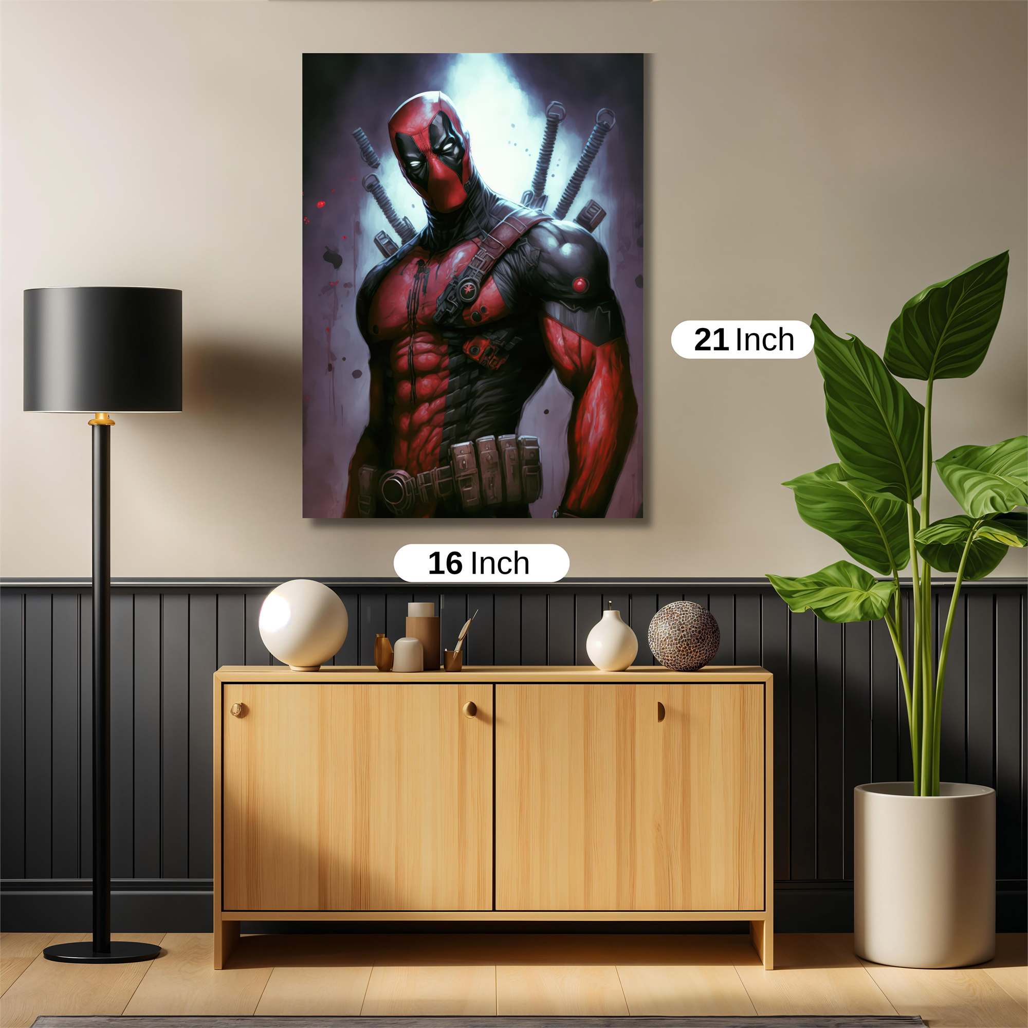 Deadpool Menacing Safe Wall Magnetic / M