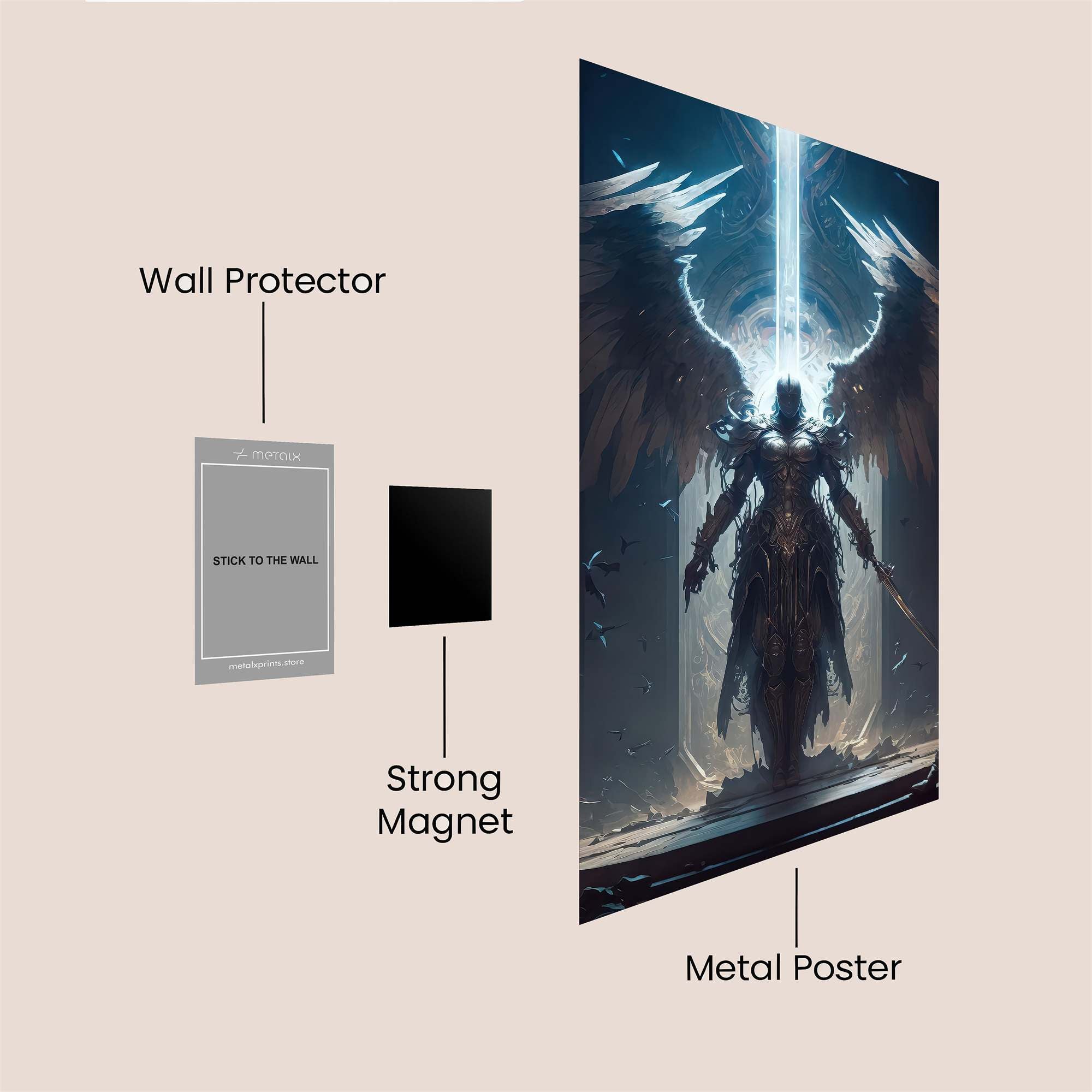 Angel Ascendant Safe Wall Magnetic / M