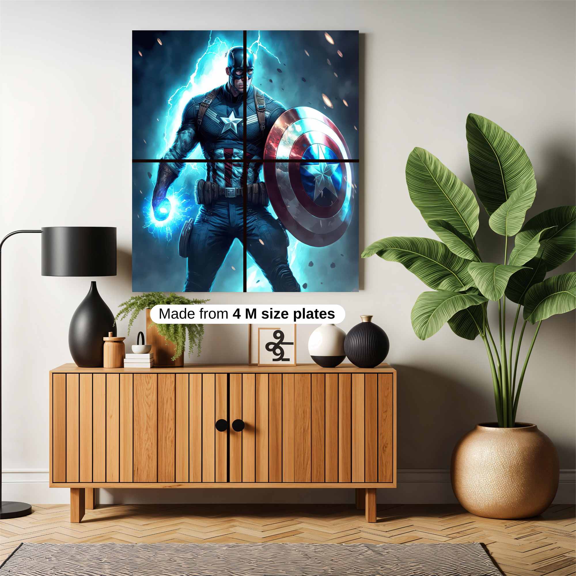 Captain Electrifying Safe Wall Magnetic / M