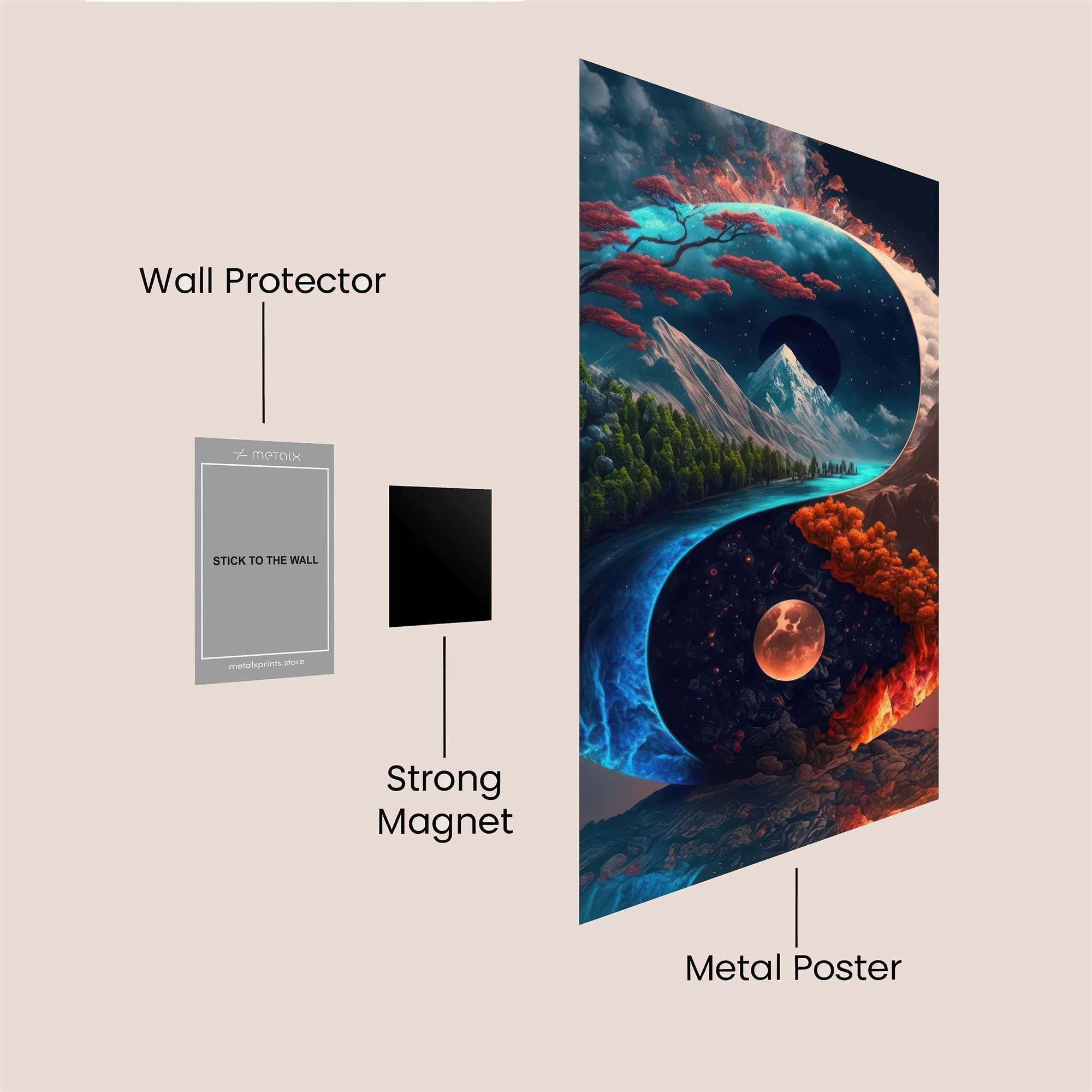 YinYang Harmony Safe Wall Magnetic / M