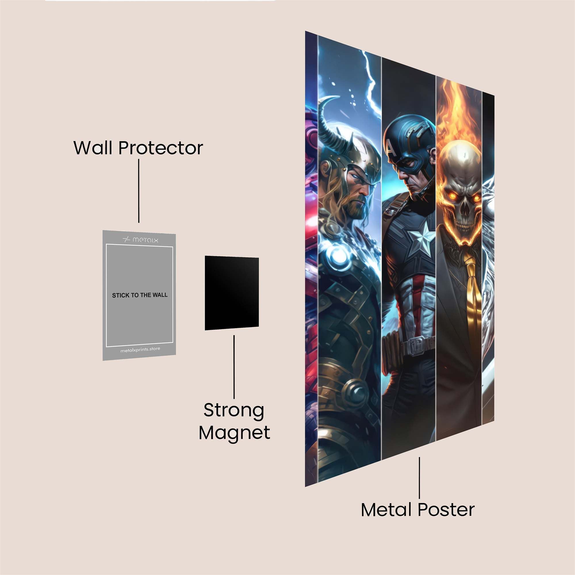 Heroes United Safe Wall Magnetic / M