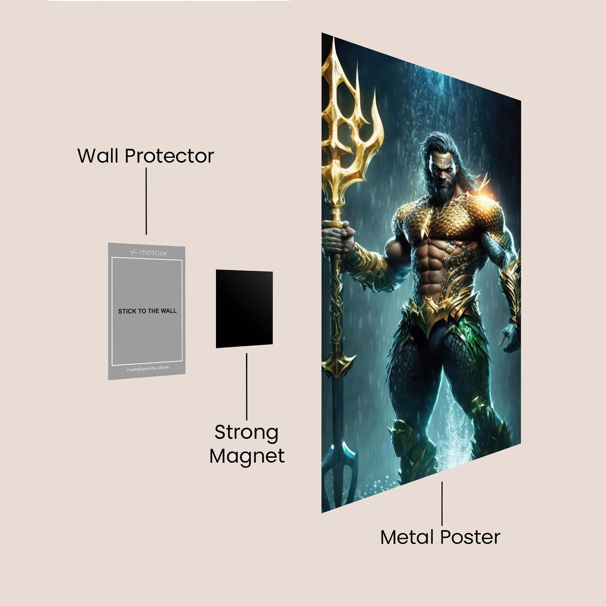 Aquaman Regal Safe Wall Magnetic / M