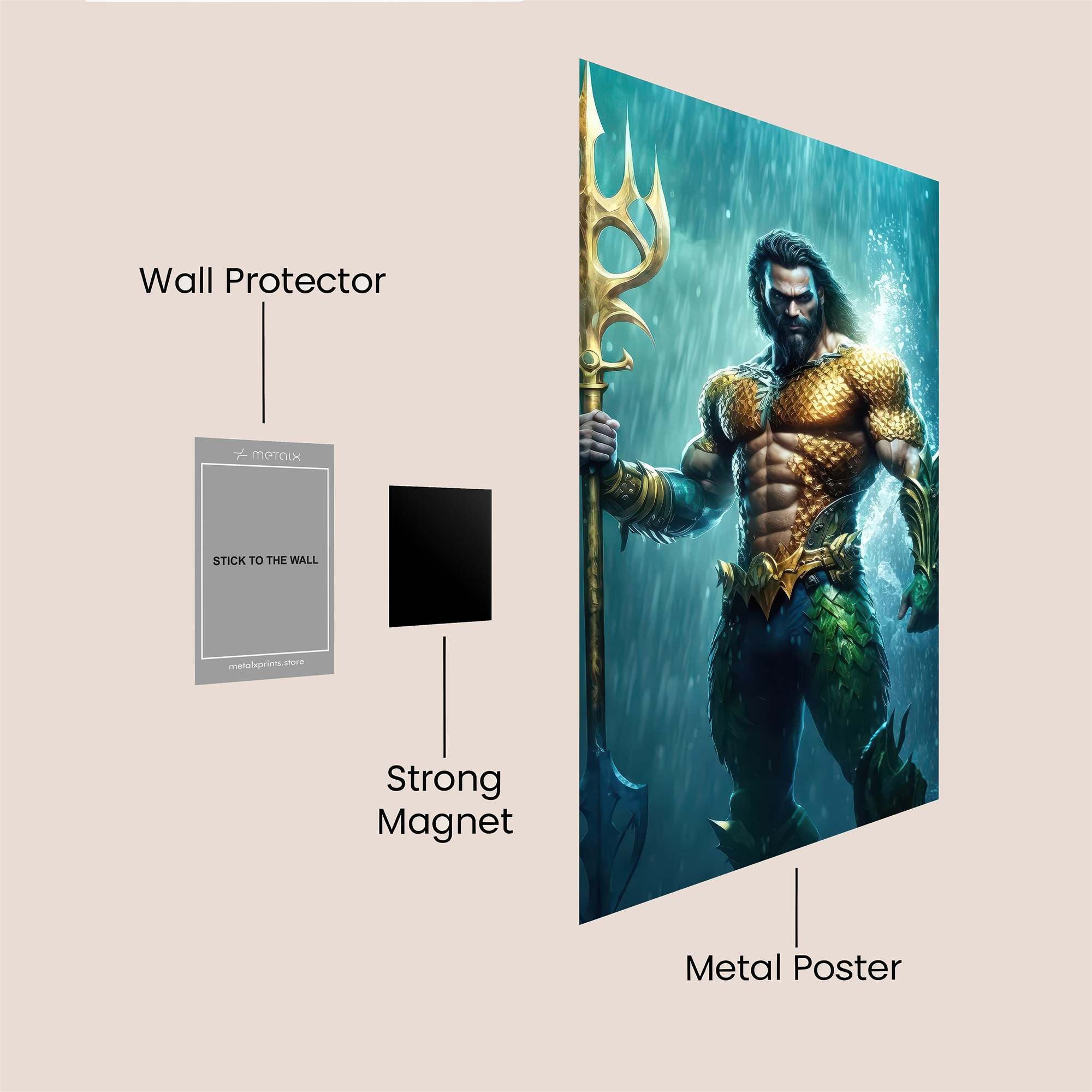 Aquaman Regal Safe Wall Magnetic / M