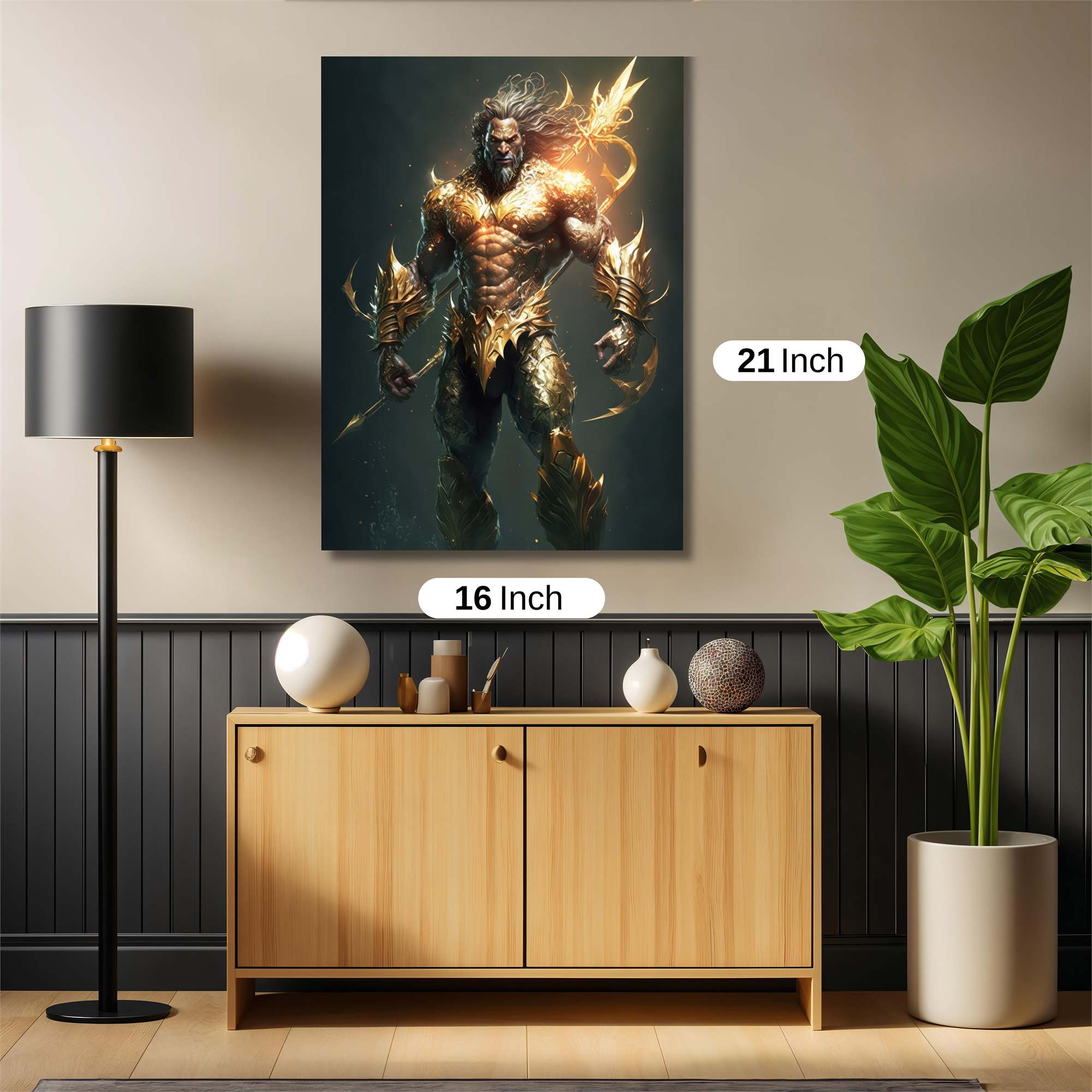 Aquaman Resplendent Safe Wall Magnetic / M