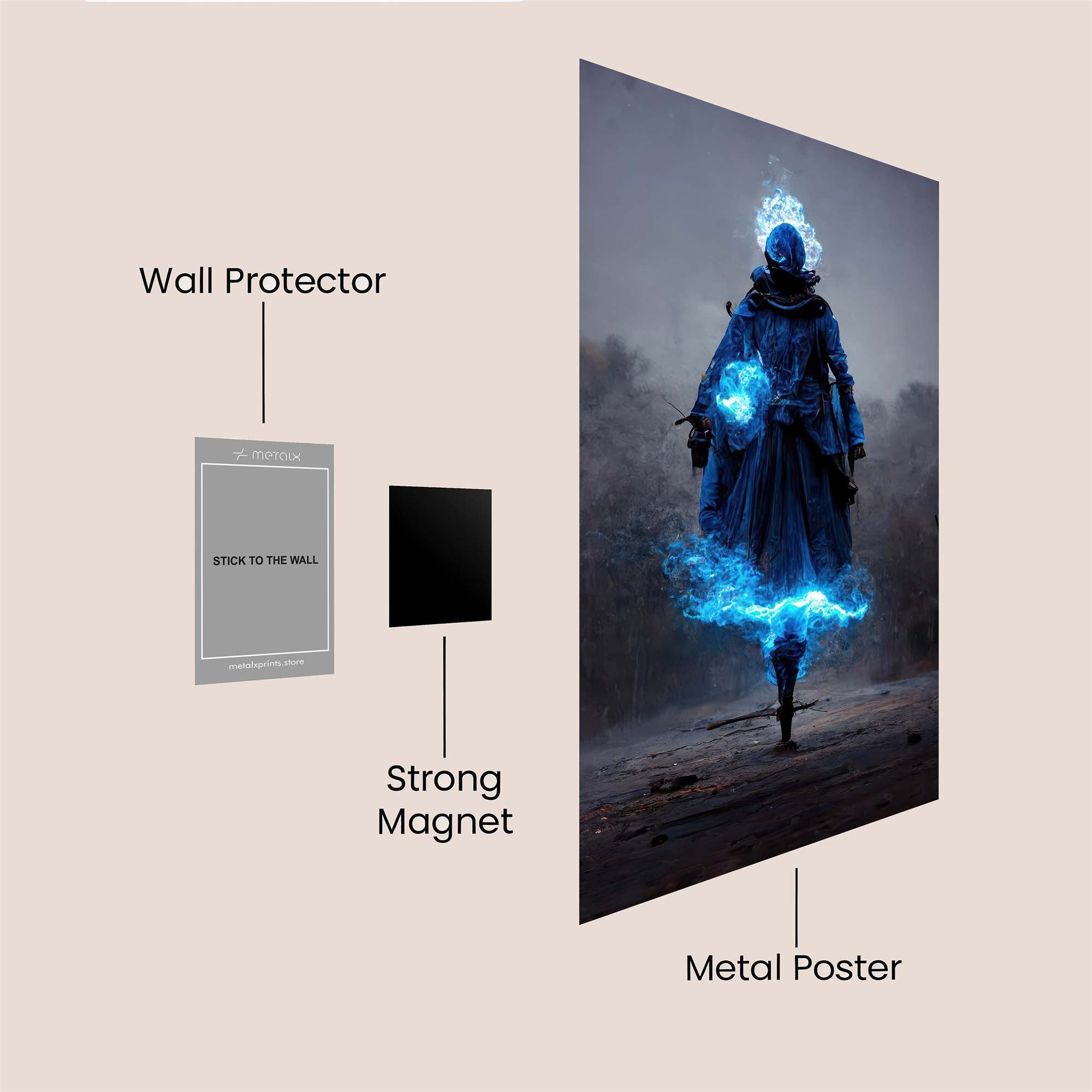 Flame Enigma Safe Wall Magnetic / M