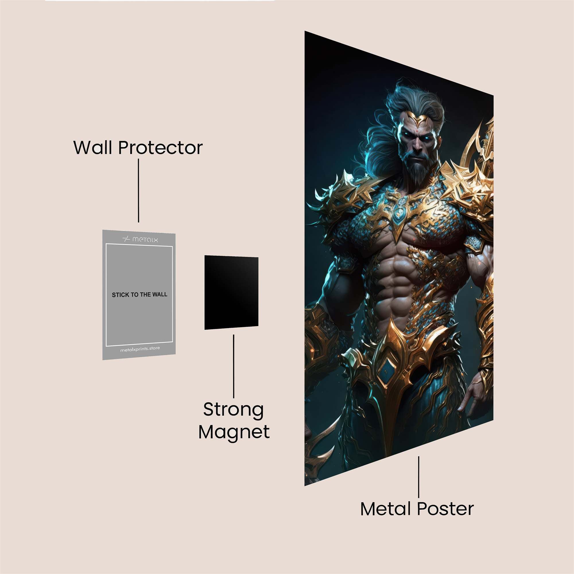 Aquaman Majestic Safe Wall Magnetic / M