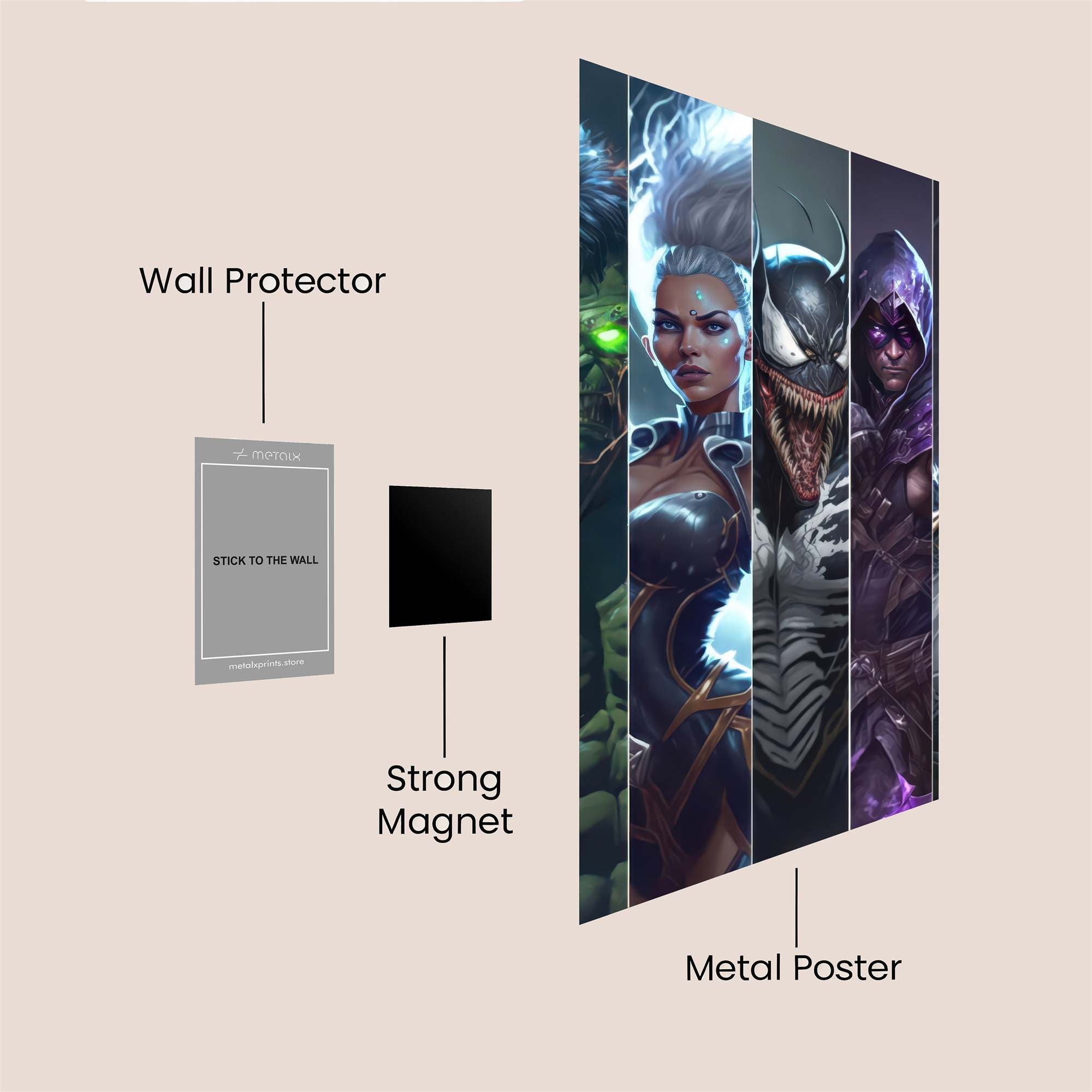 Heroic Ensemble Safe Wall Magnetic / M