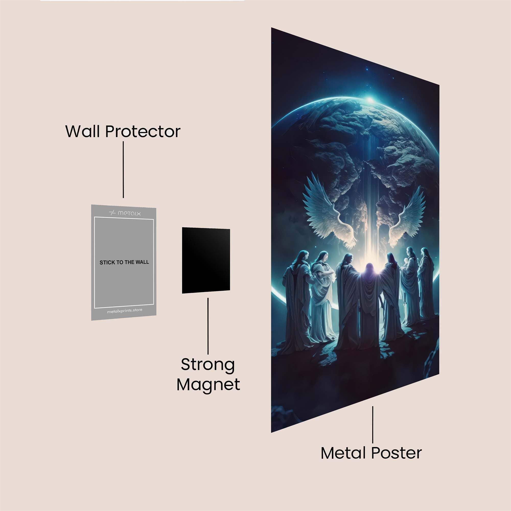 Angel Reverence Safe Wall Magnetic / M