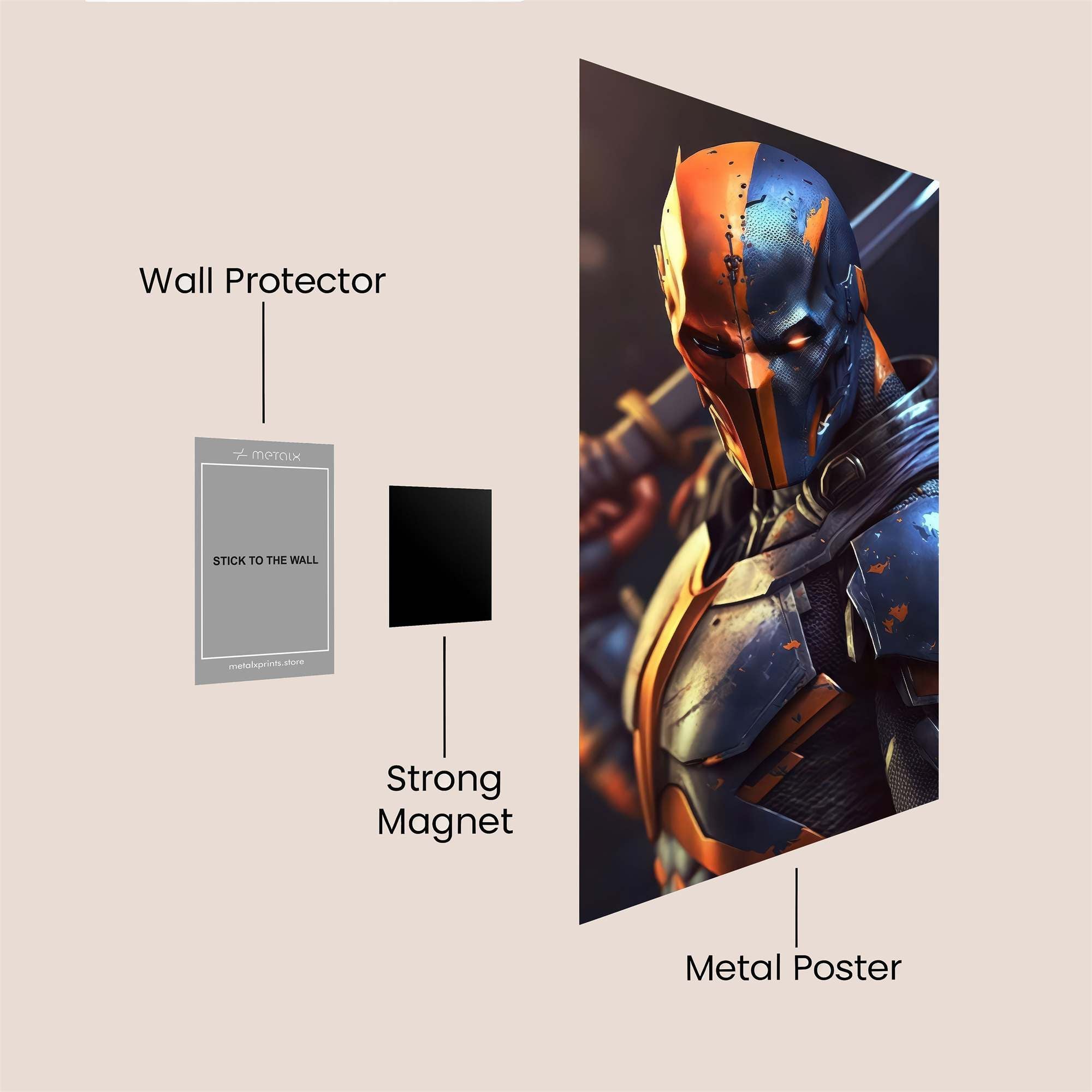 Deathstroke Defiant Safe Wall Magnetic / M