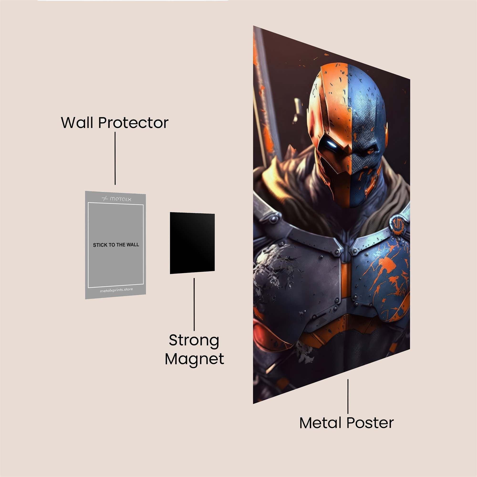 Deathstroke Menace Safe Wall Magnetic / M