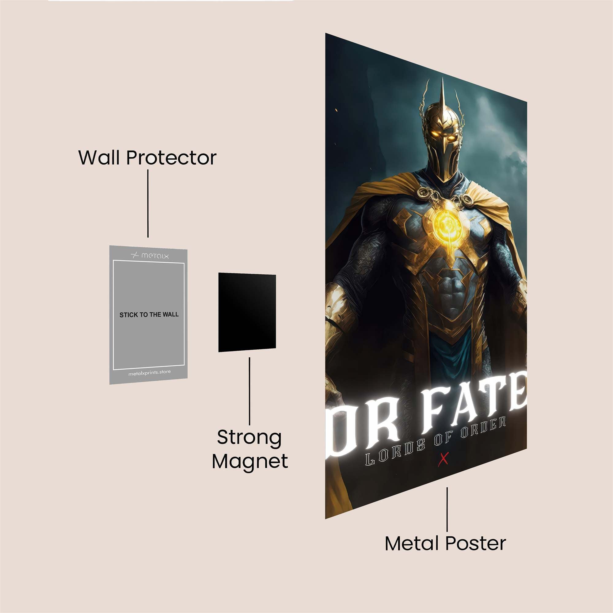 Batman Resolute Safe Wall Magnetic / M