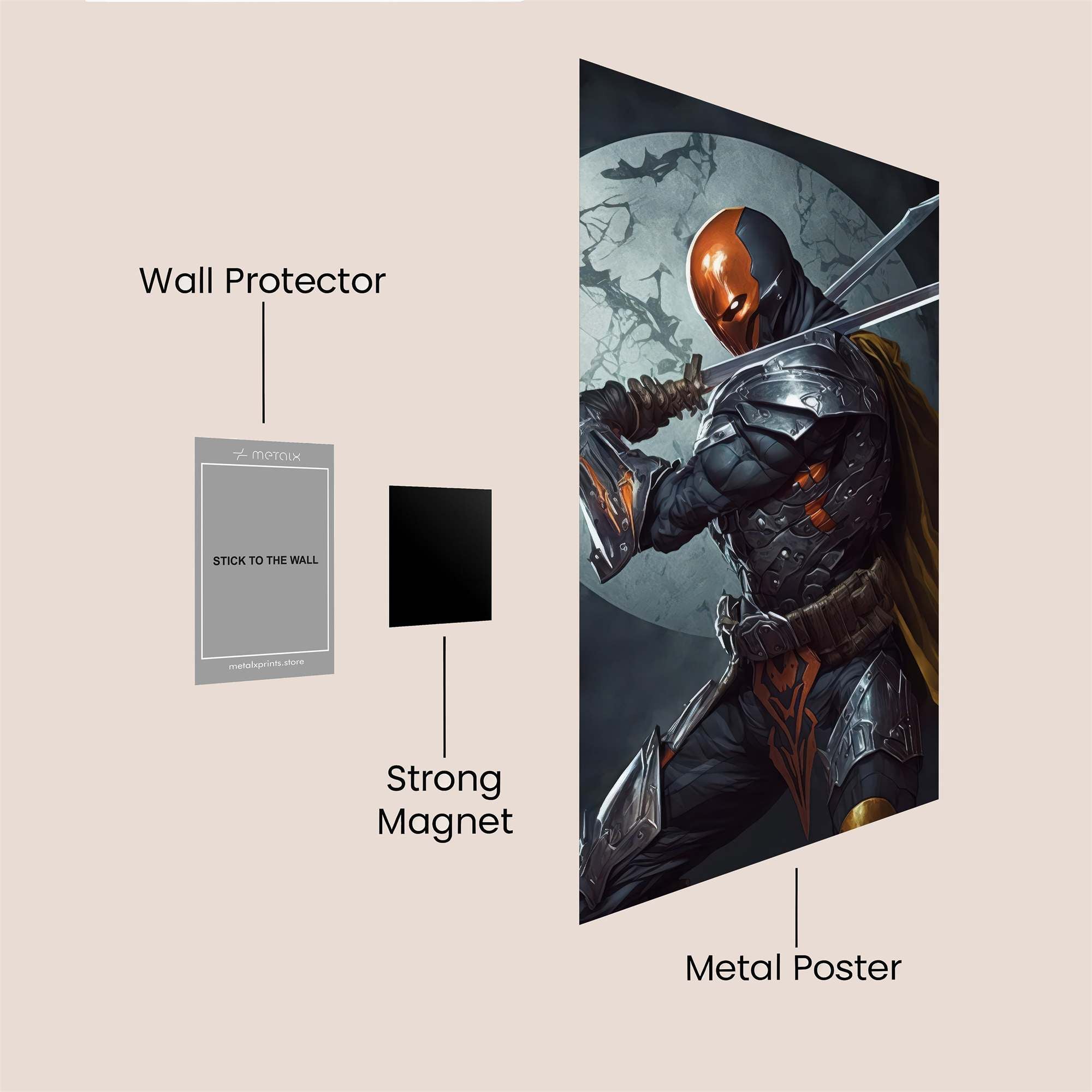 Deathstroke Resolute Safe Wall Magnetic / M