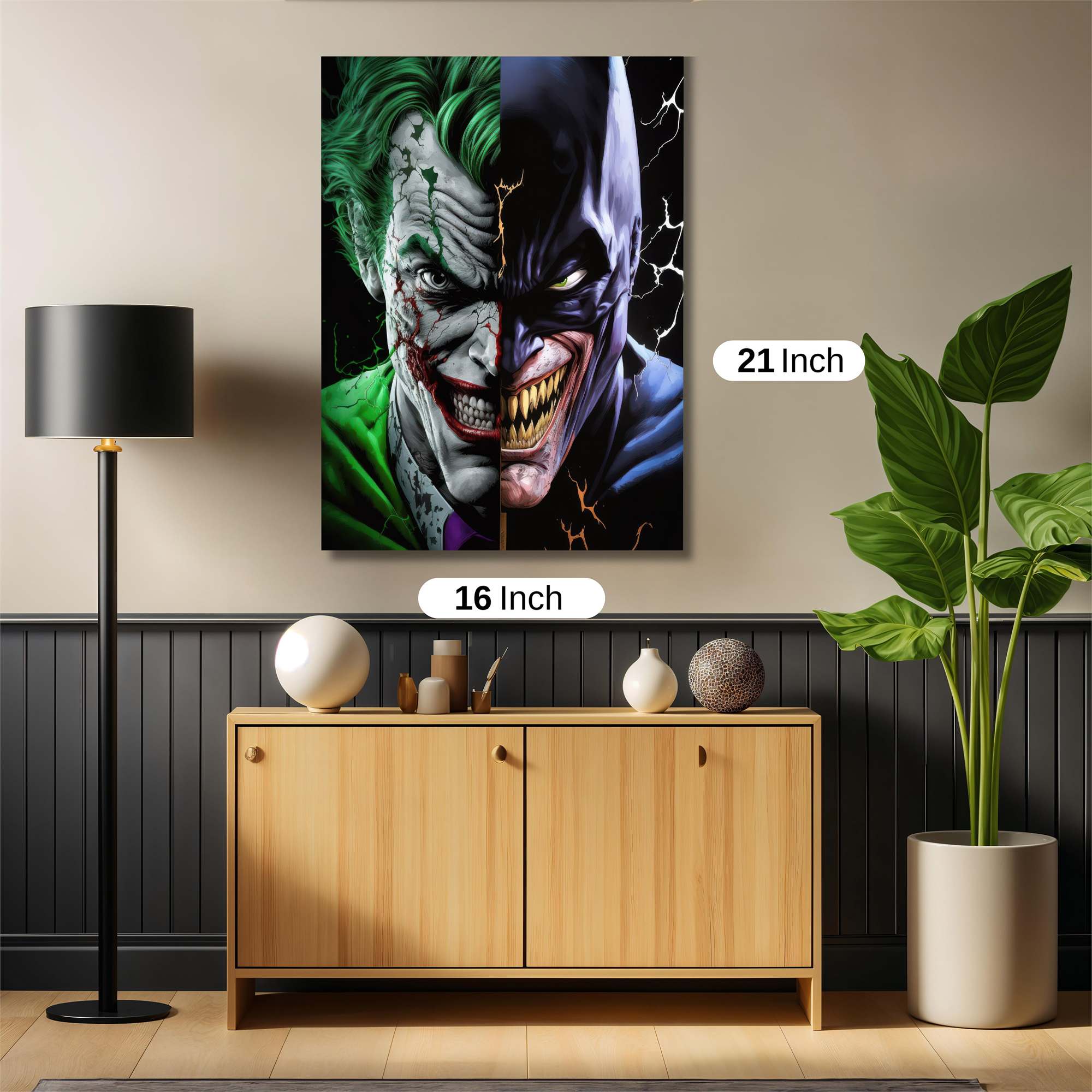 Joker-Batman Rivalry Safe Wall Magnetic / M