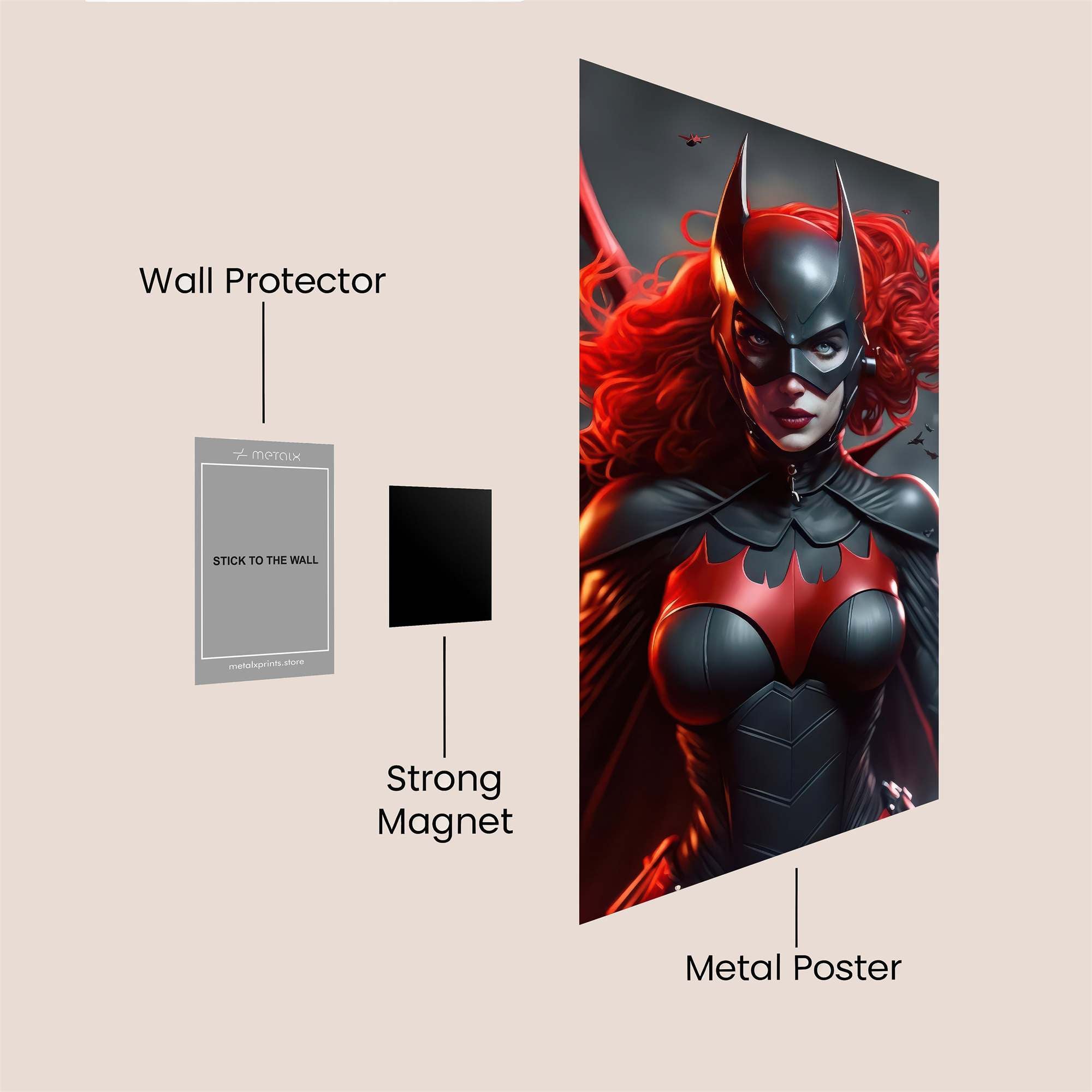 Batgirl Fierce Safe Wall Magnetic / M