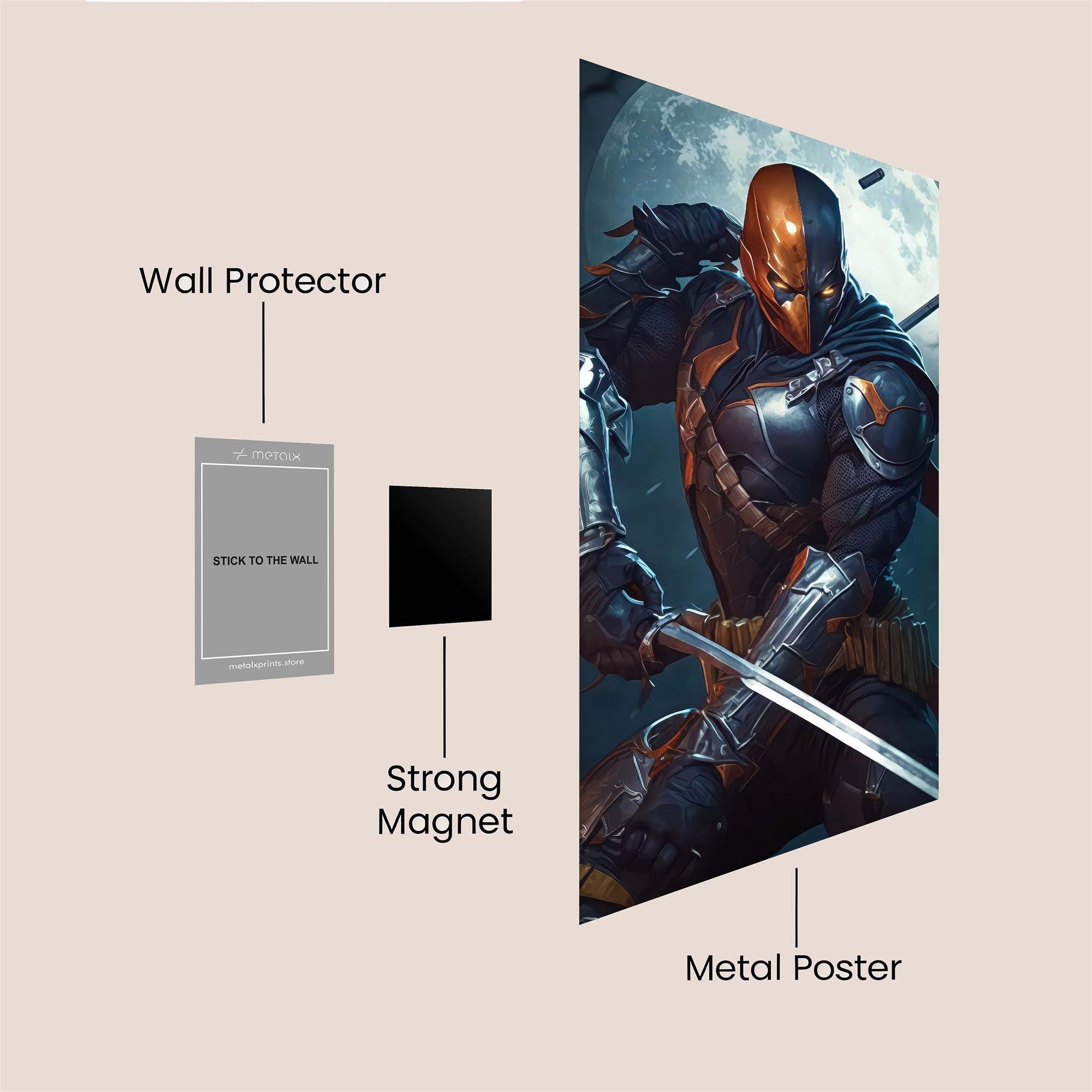 Deathstroke Menace Safe Wall Magnetic / M