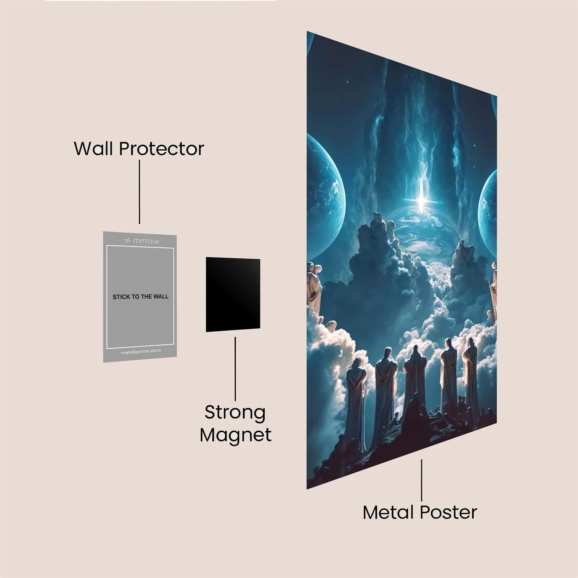 Cosmic Ascension Safe Wall Magnetic / M