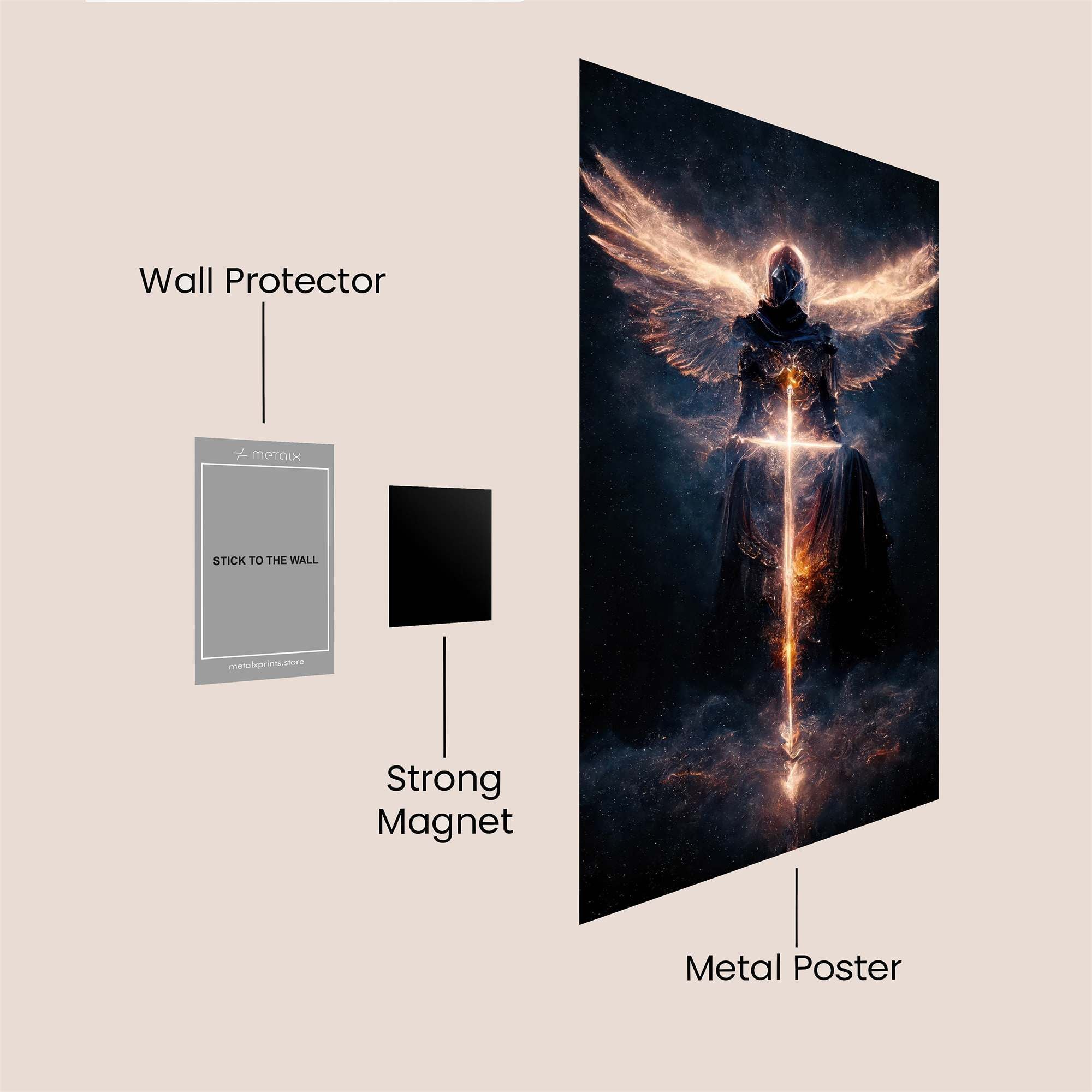 Angel Radiant Safe Wall Magnetic / M
