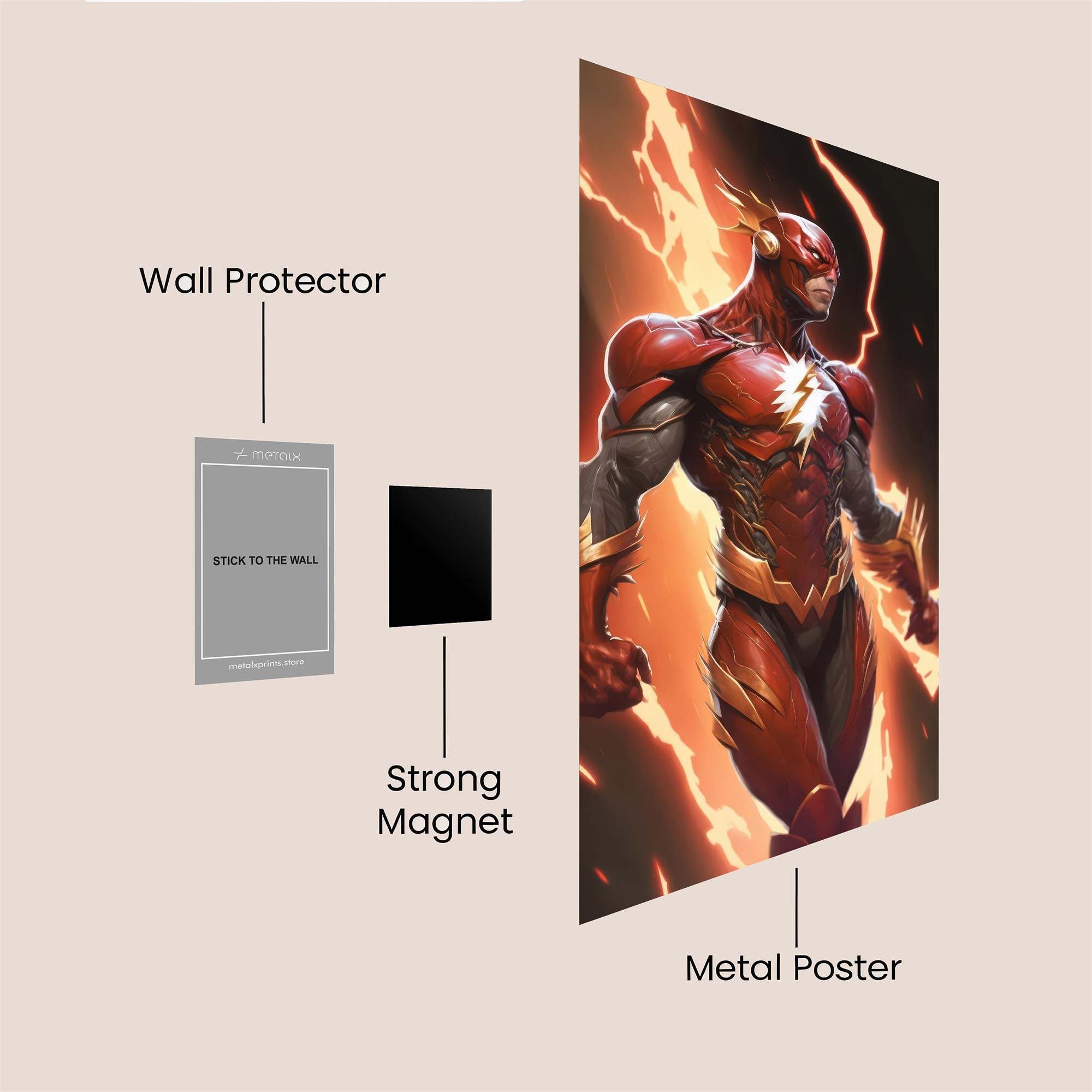 Flash Fiery Safe Wall Magnetic / M