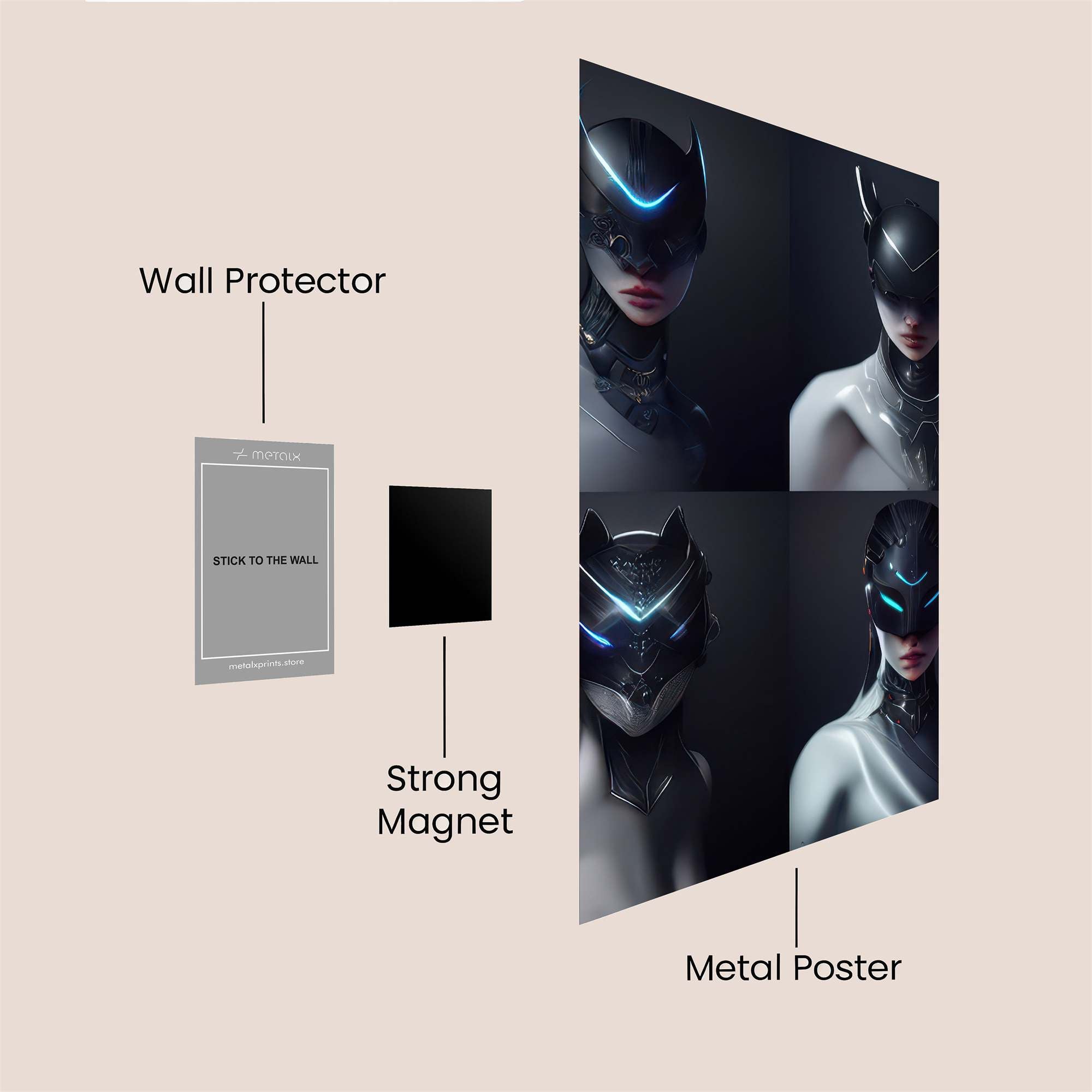 Batwoman Enigmatic Safe Wall Magnetic / M
