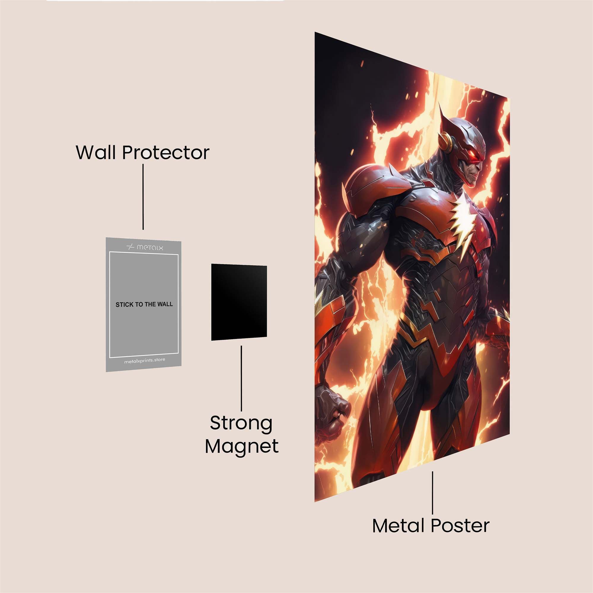 Flash Fierce Safe Wall Magnetic / M