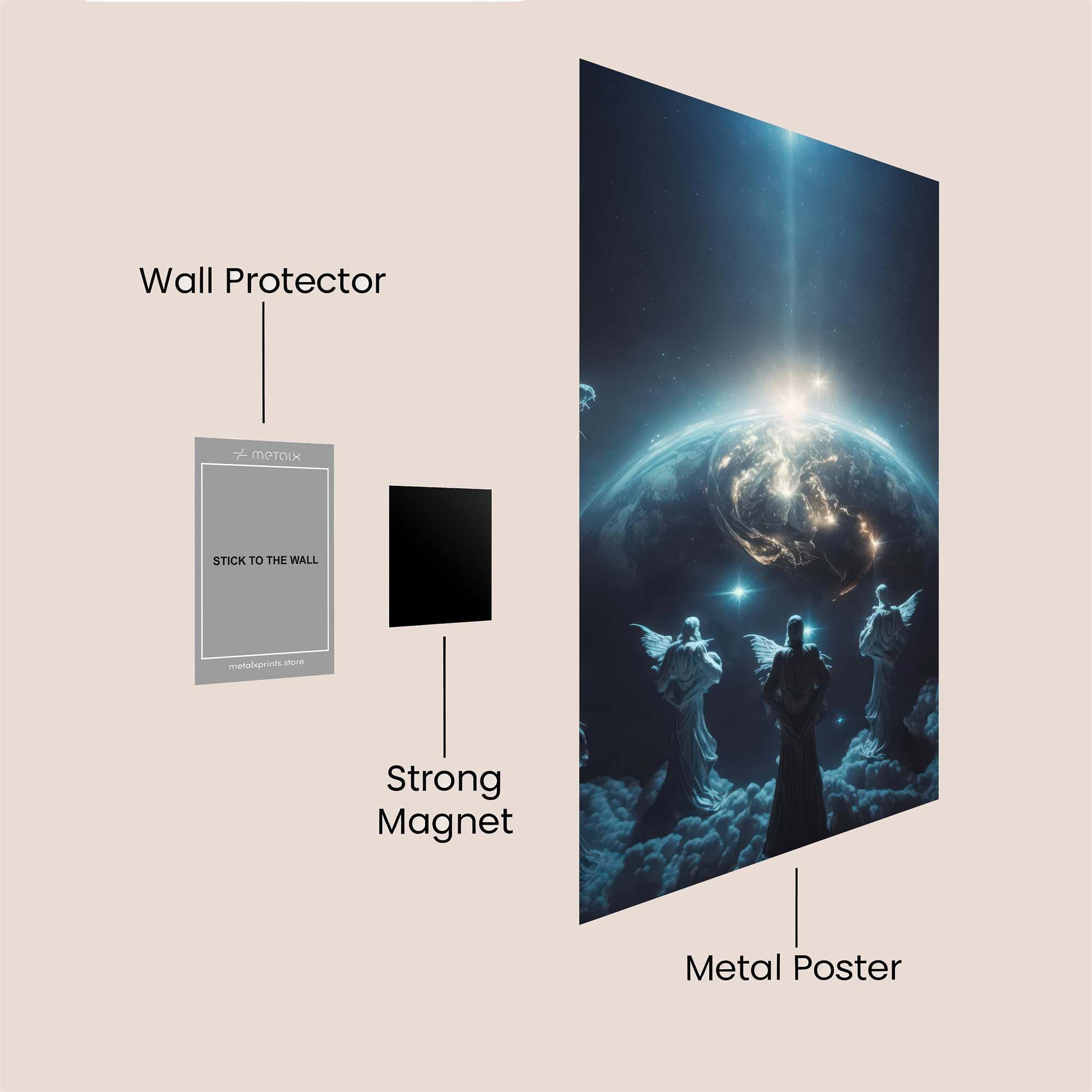 Celestial Rapture Safe Wall Magnetic / M