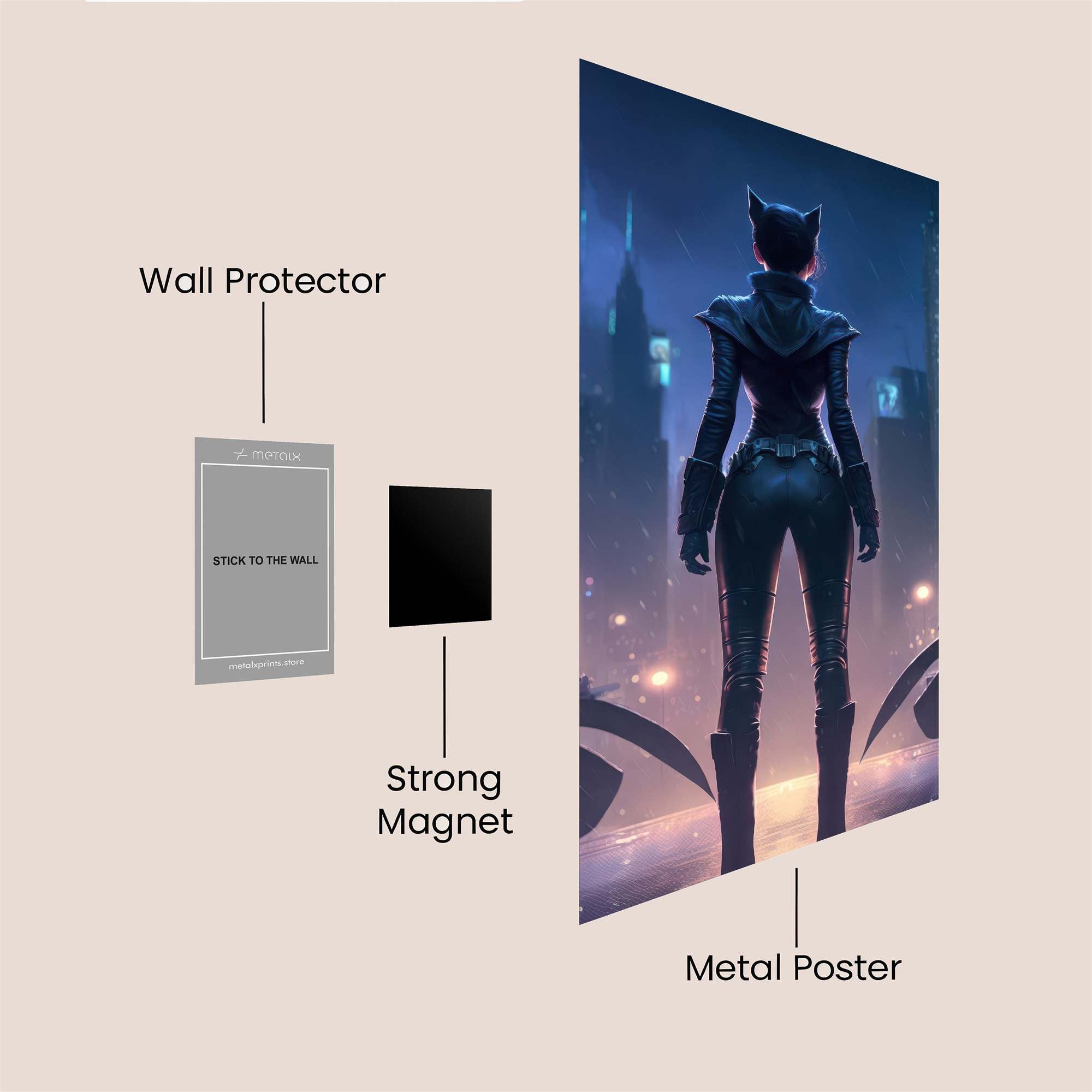 Catwoman Stealth Safe Wall Magnetic / M