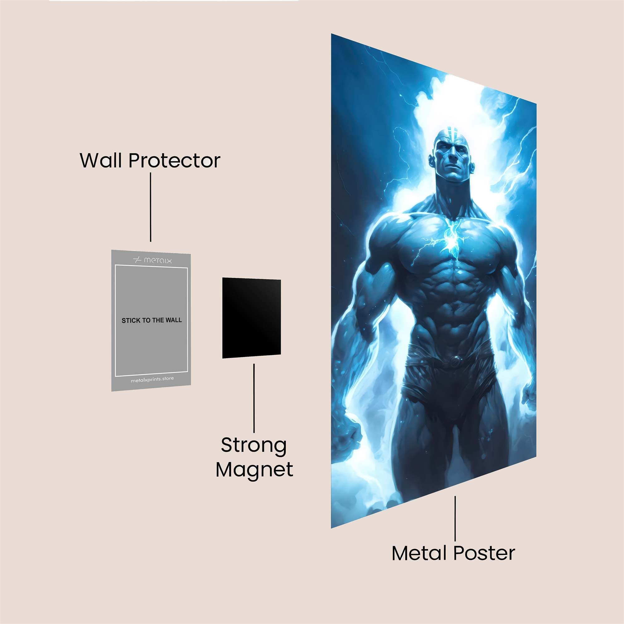 DrManhattan Radiant Safe Wall Magnetic / M