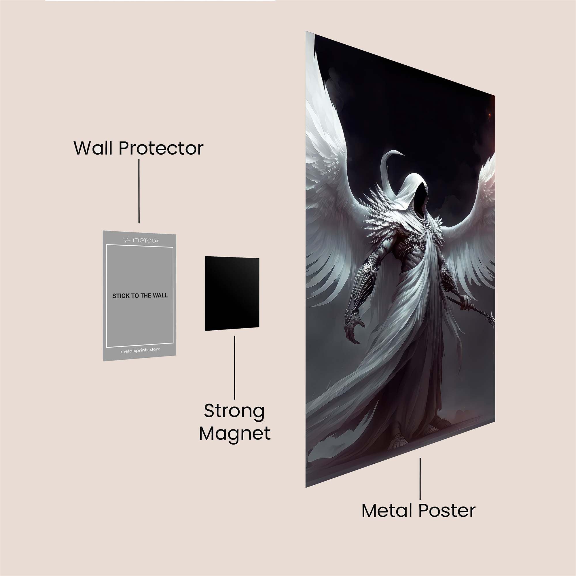 Angel Eerie Safe Wall Magnetic / M