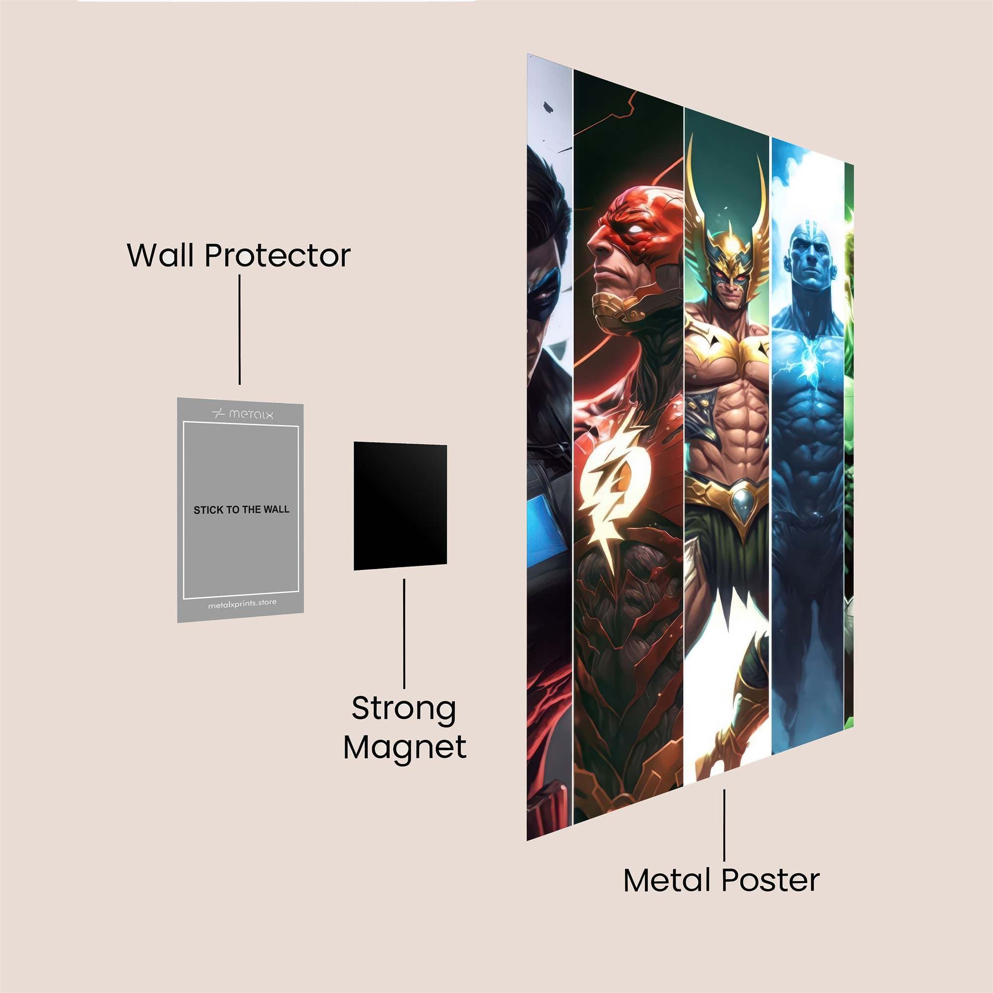 Heroic Assembly Safe Wall Magnetic / M