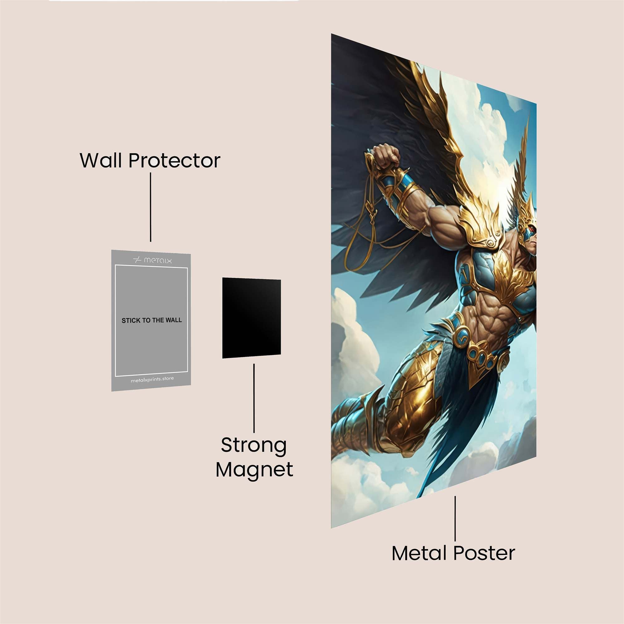 Angel Ascendant Safe Wall Magnetic / M
