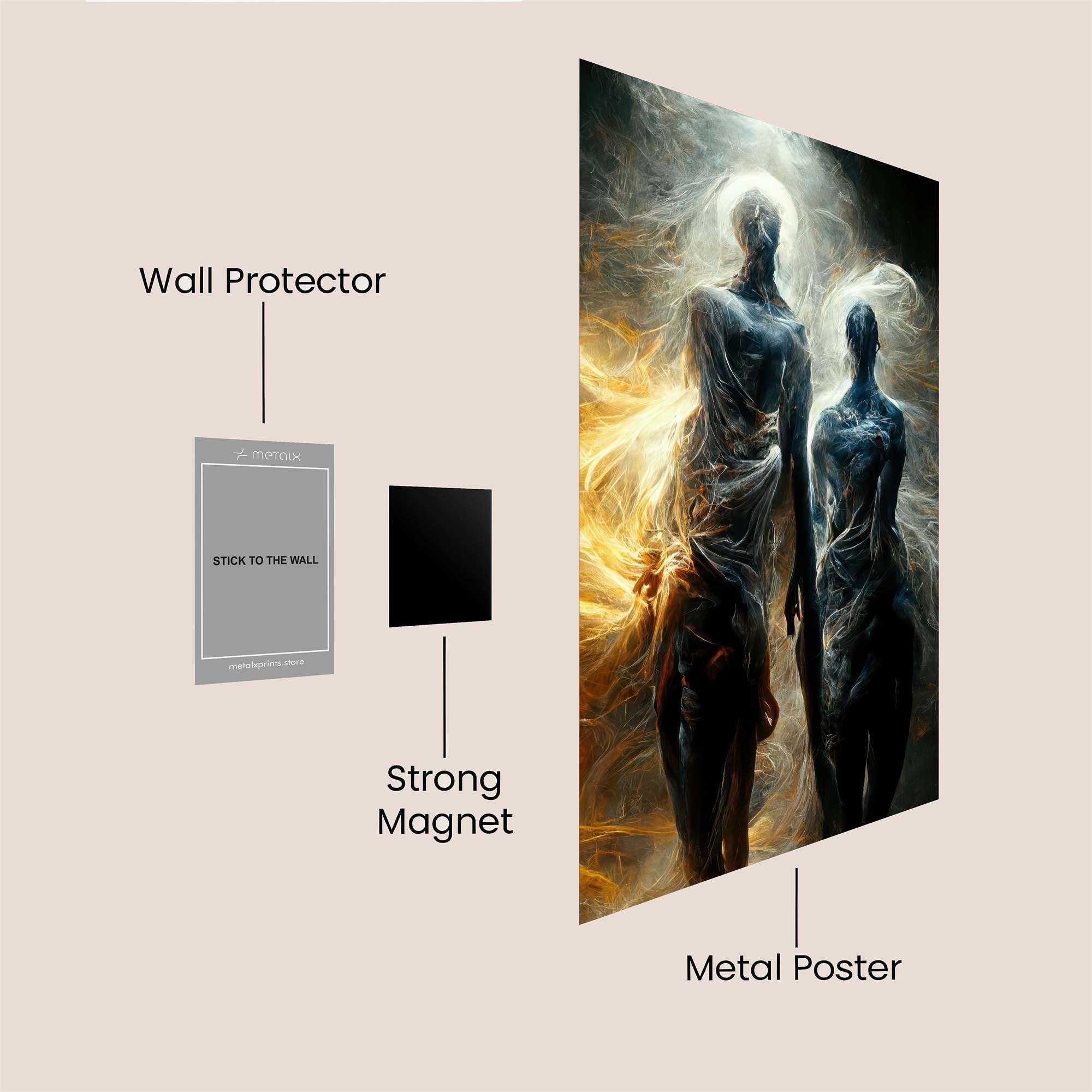 Ethereal Embrace Safe Wall Magnetic / M