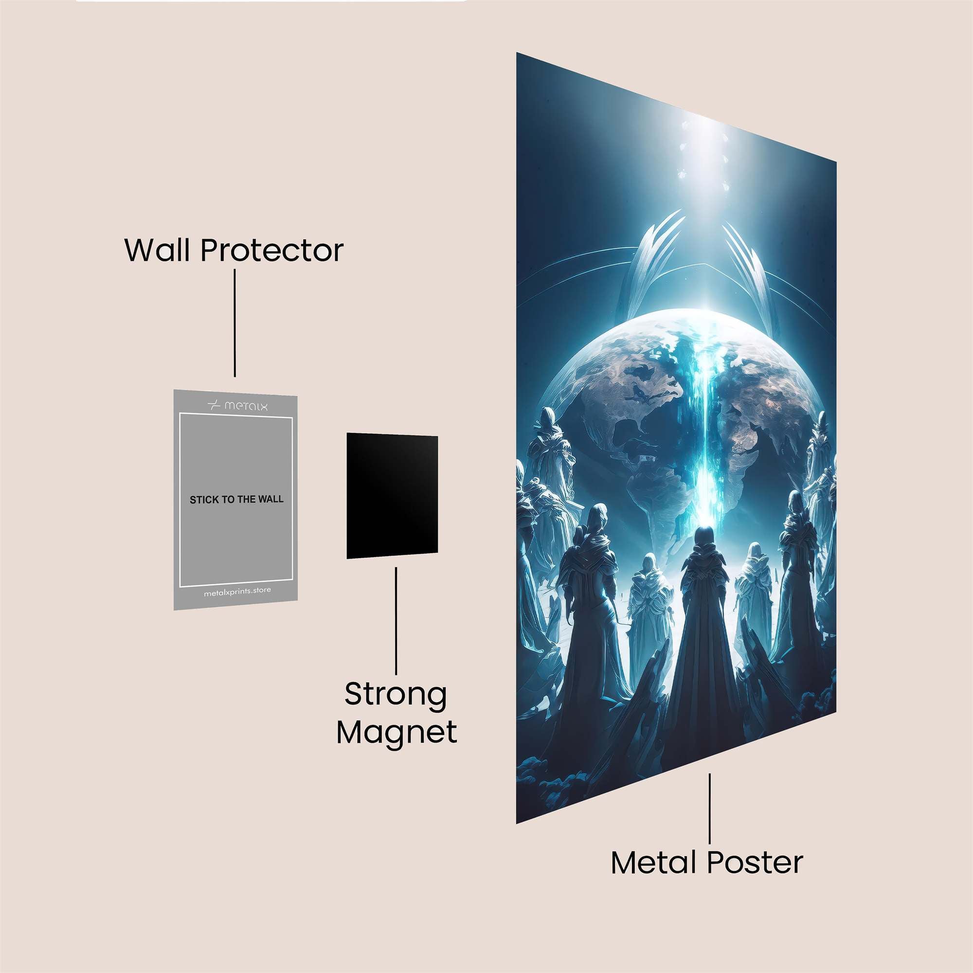Angels Ascending Safe Wall Magnetic / M