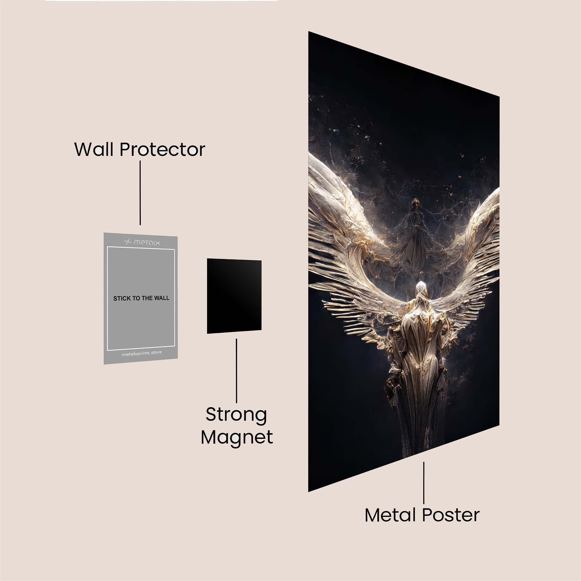 Angel Ethereal Safe Wall Magnetic / M