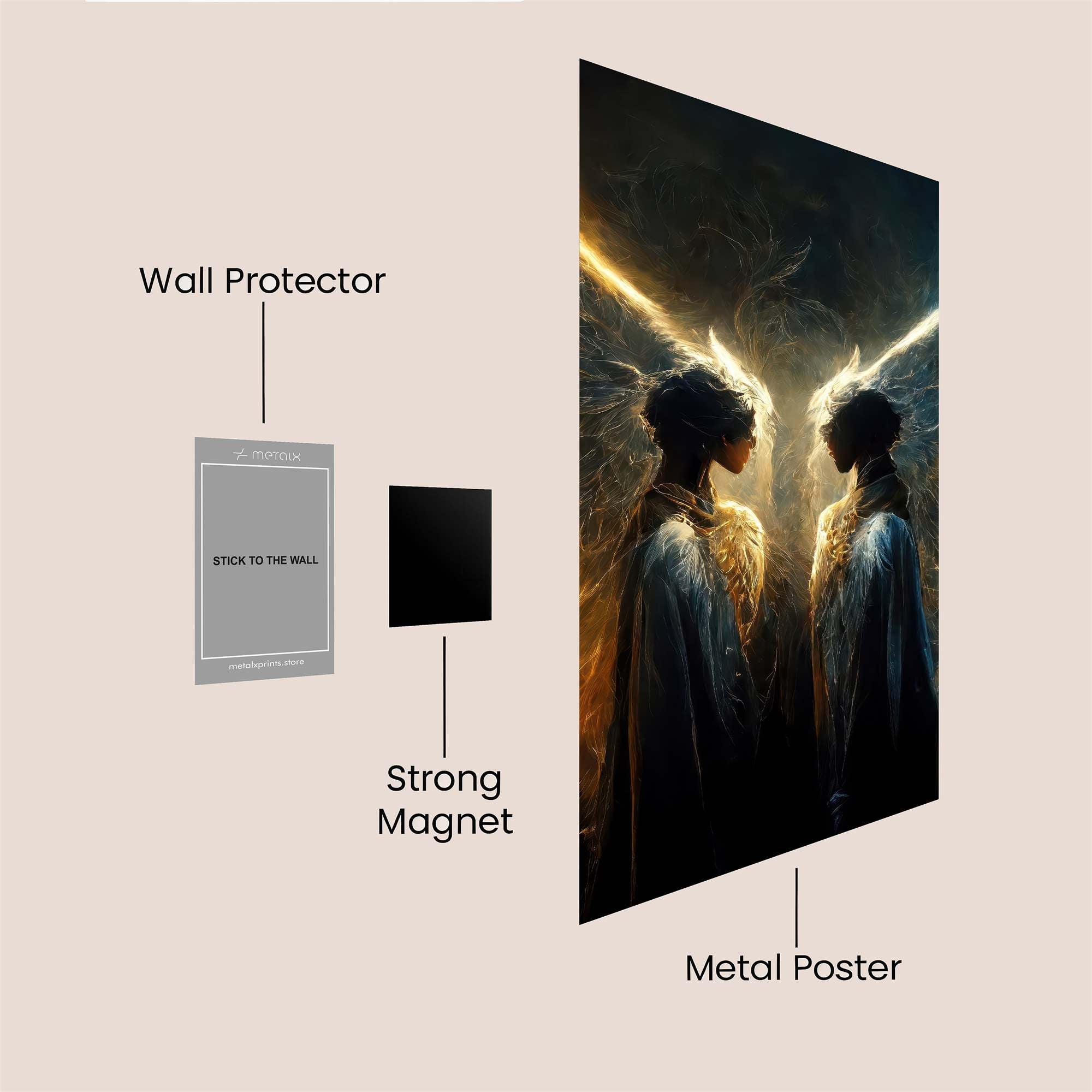 Angels Whisper Safe Wall Magnetic / M