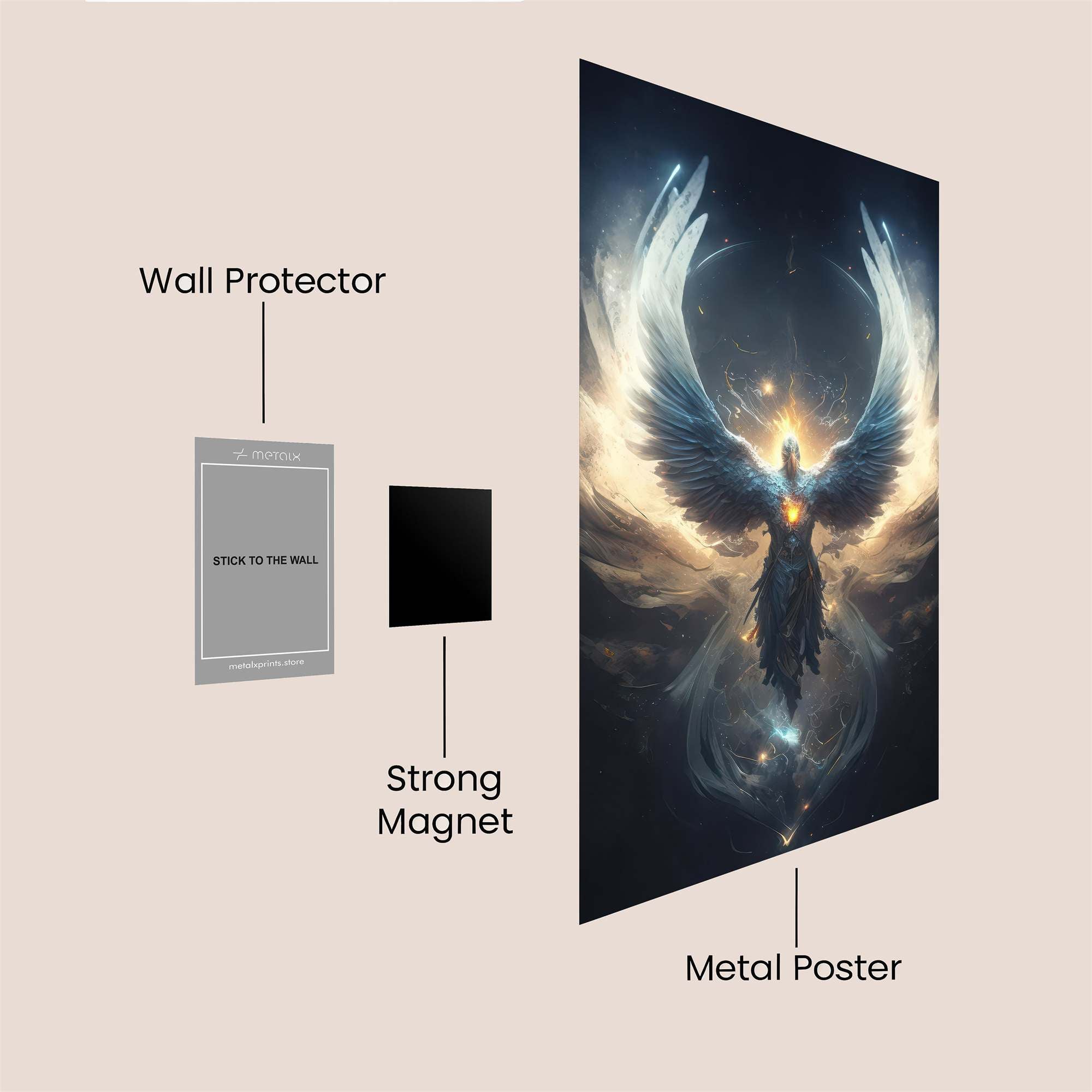 Angel Radiant Safe Wall Magnetic / M