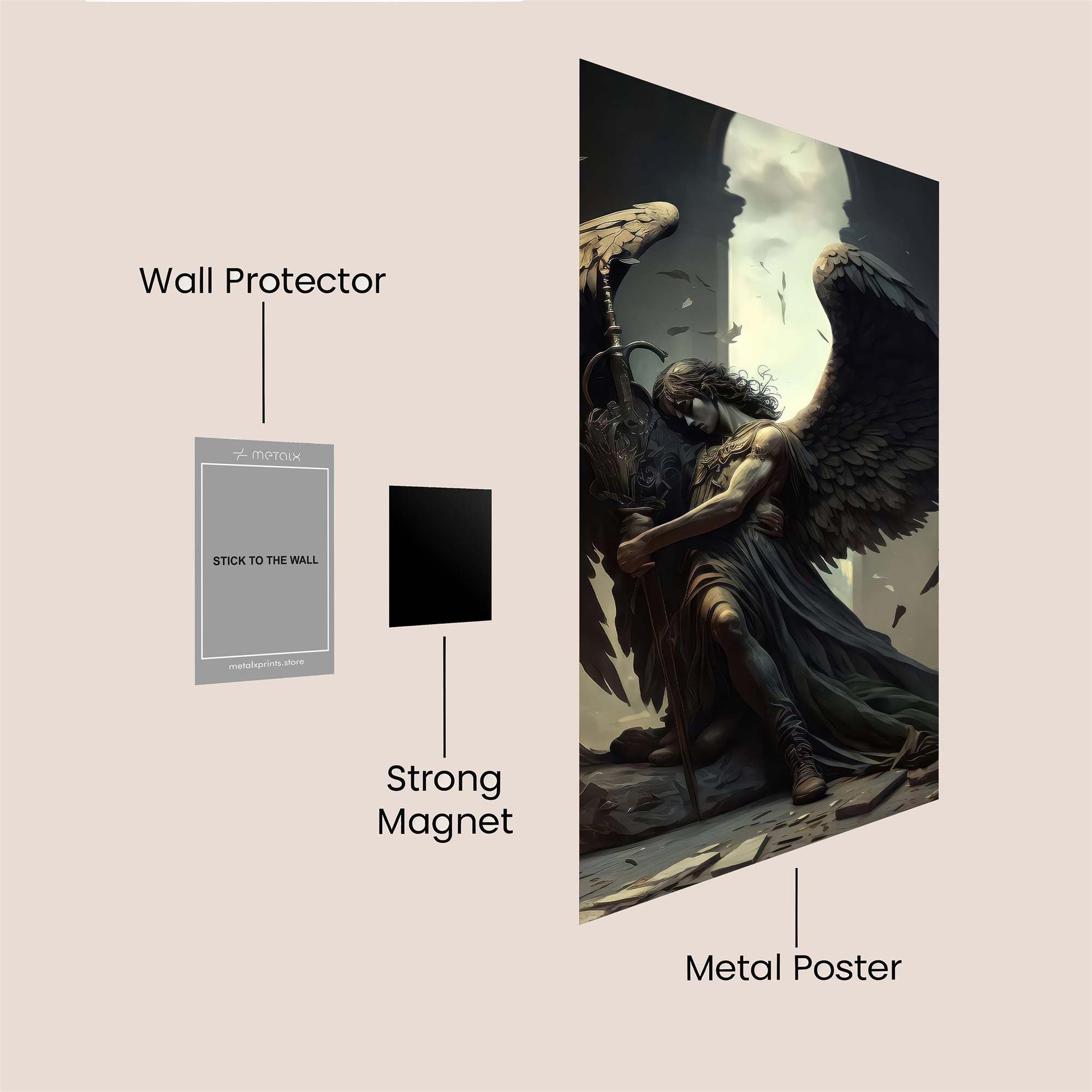 Fallen Sorrow Safe Wall Magnetic / M