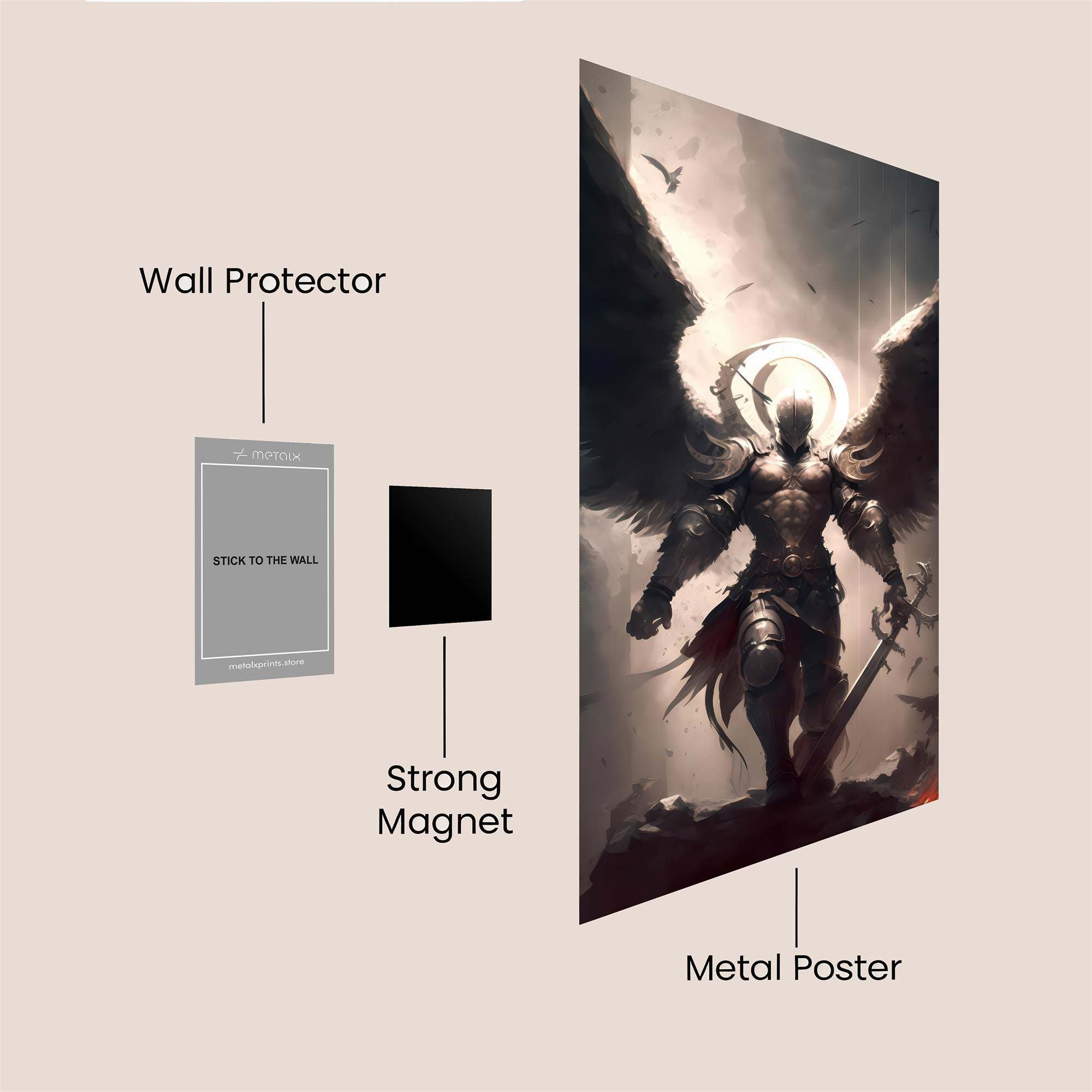 Archangel Gloom Safe Wall Magnetic / M