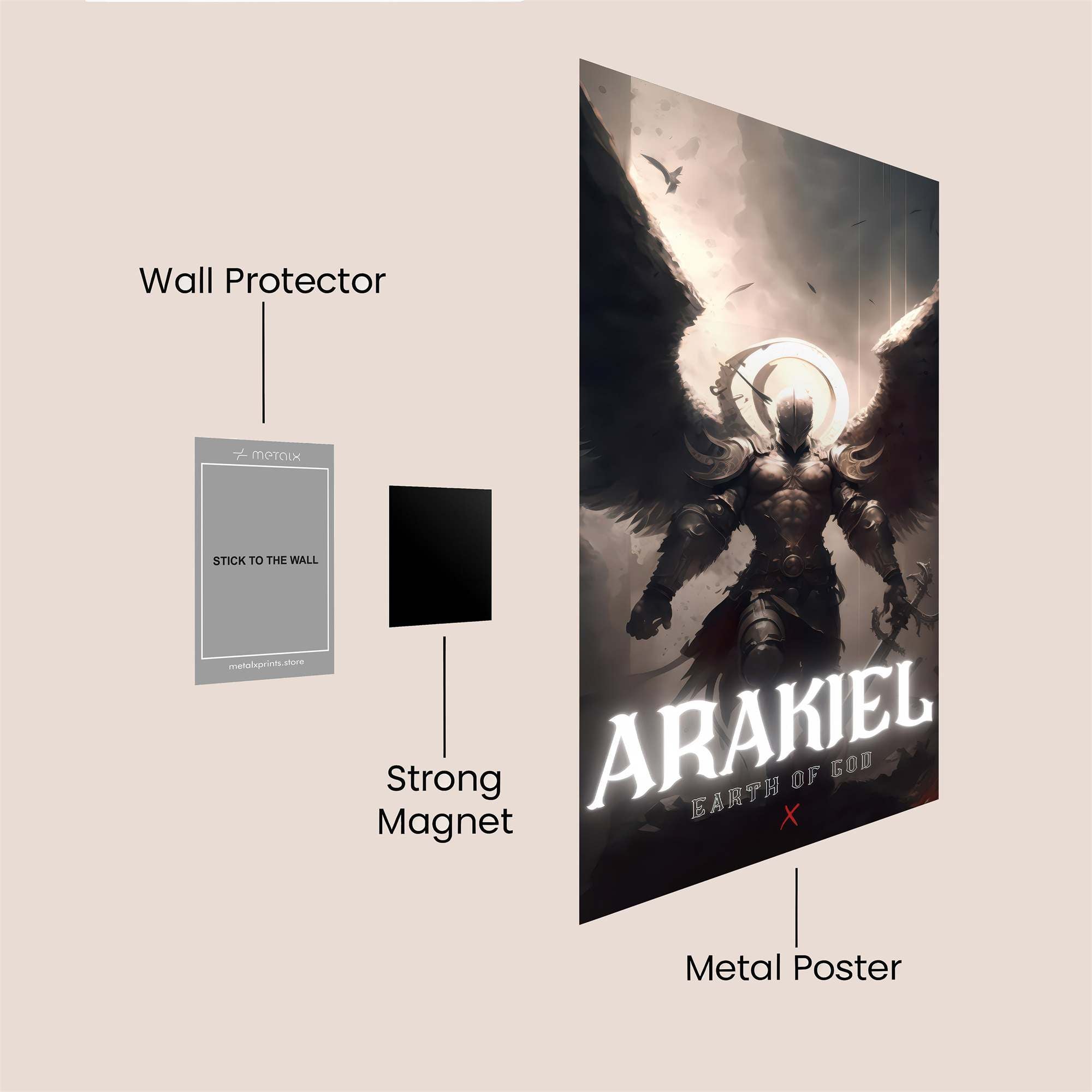 Phoenix Rises Safe Wall Magnetic / M